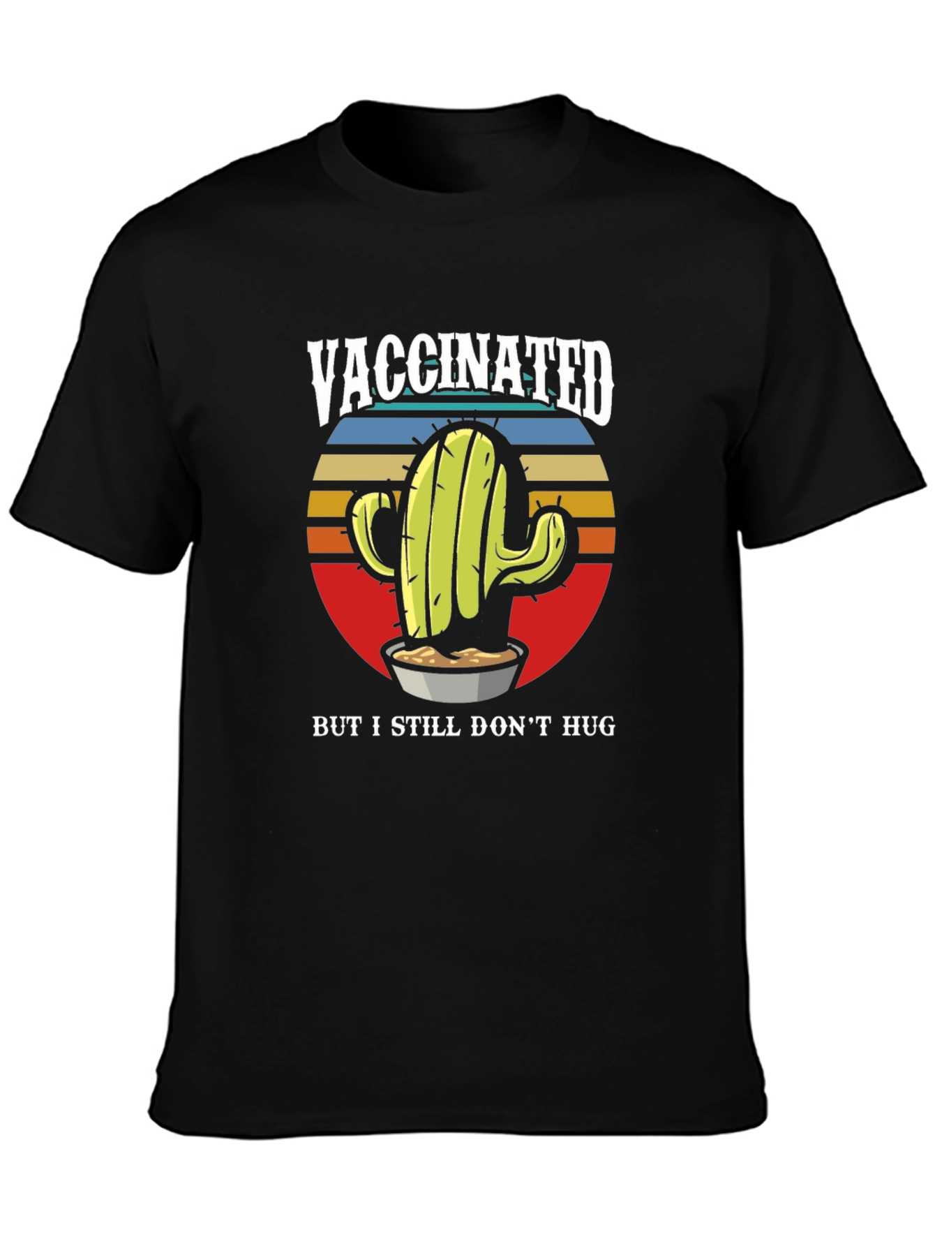 Vaccinated Cactus Graphic T-Shirt