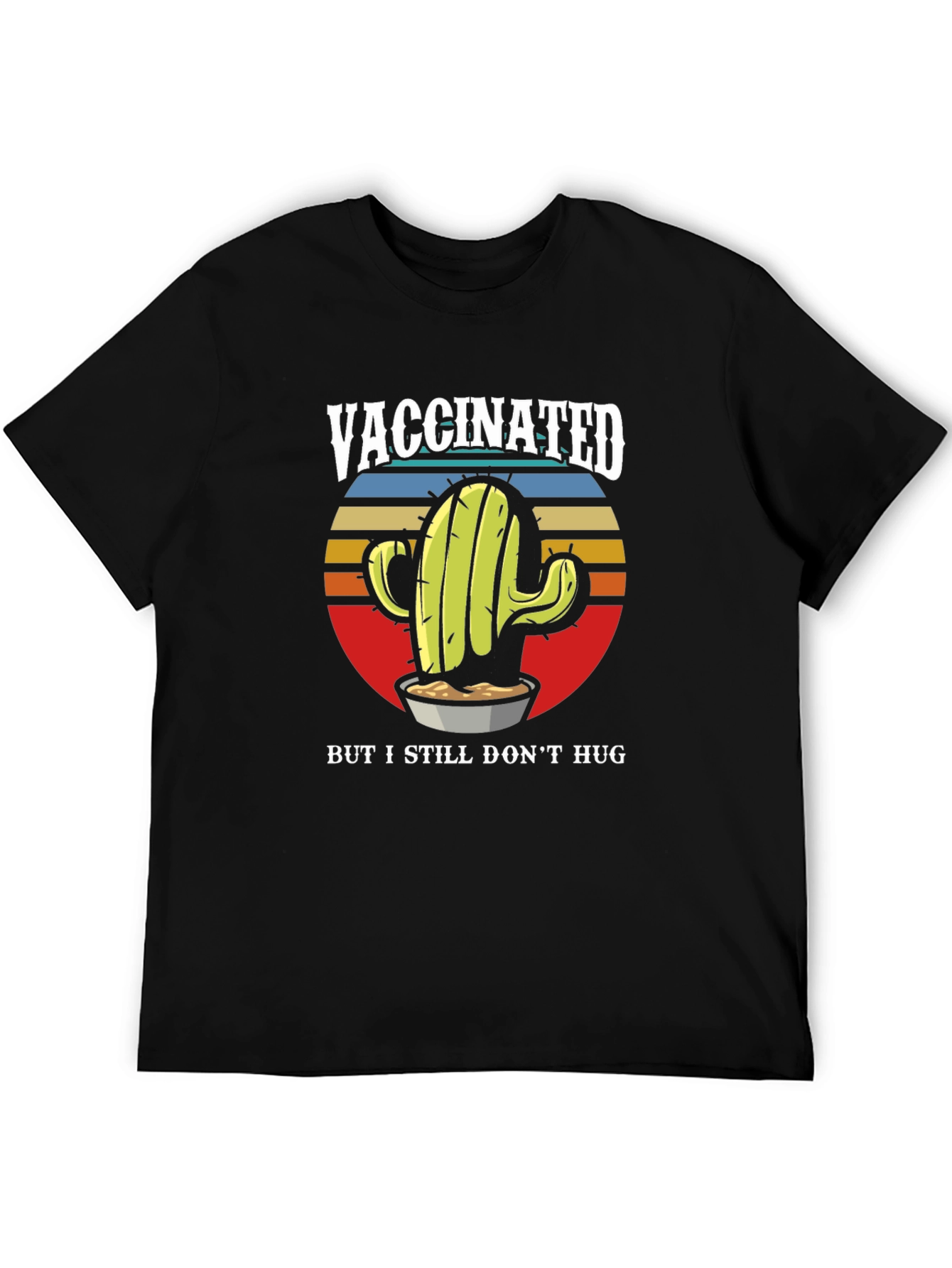 Vaccinated Cactus Graphic T-Shirt