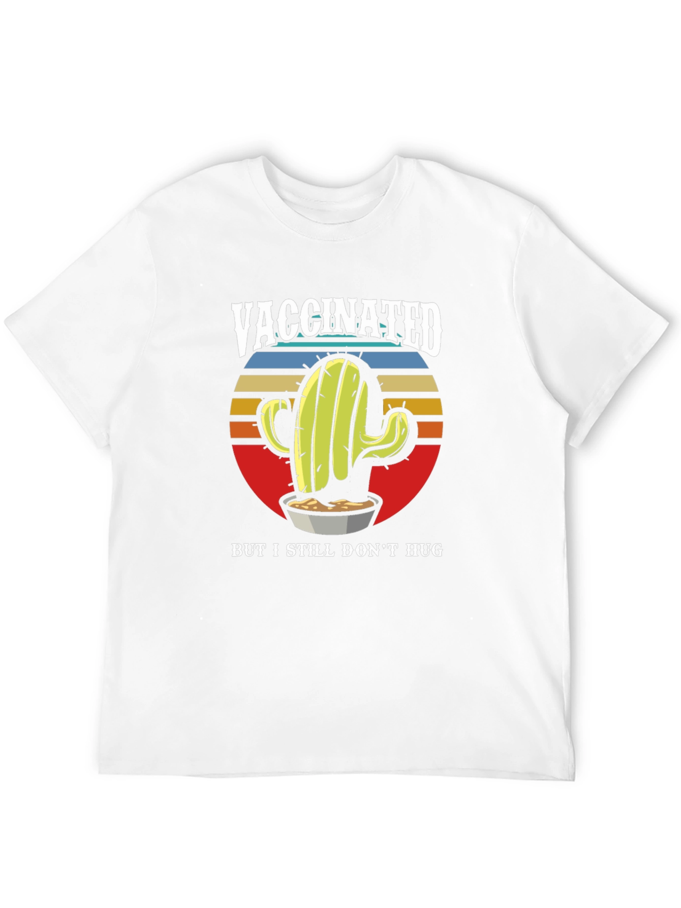 Vaccinated Cactus Graphic T-Shirt