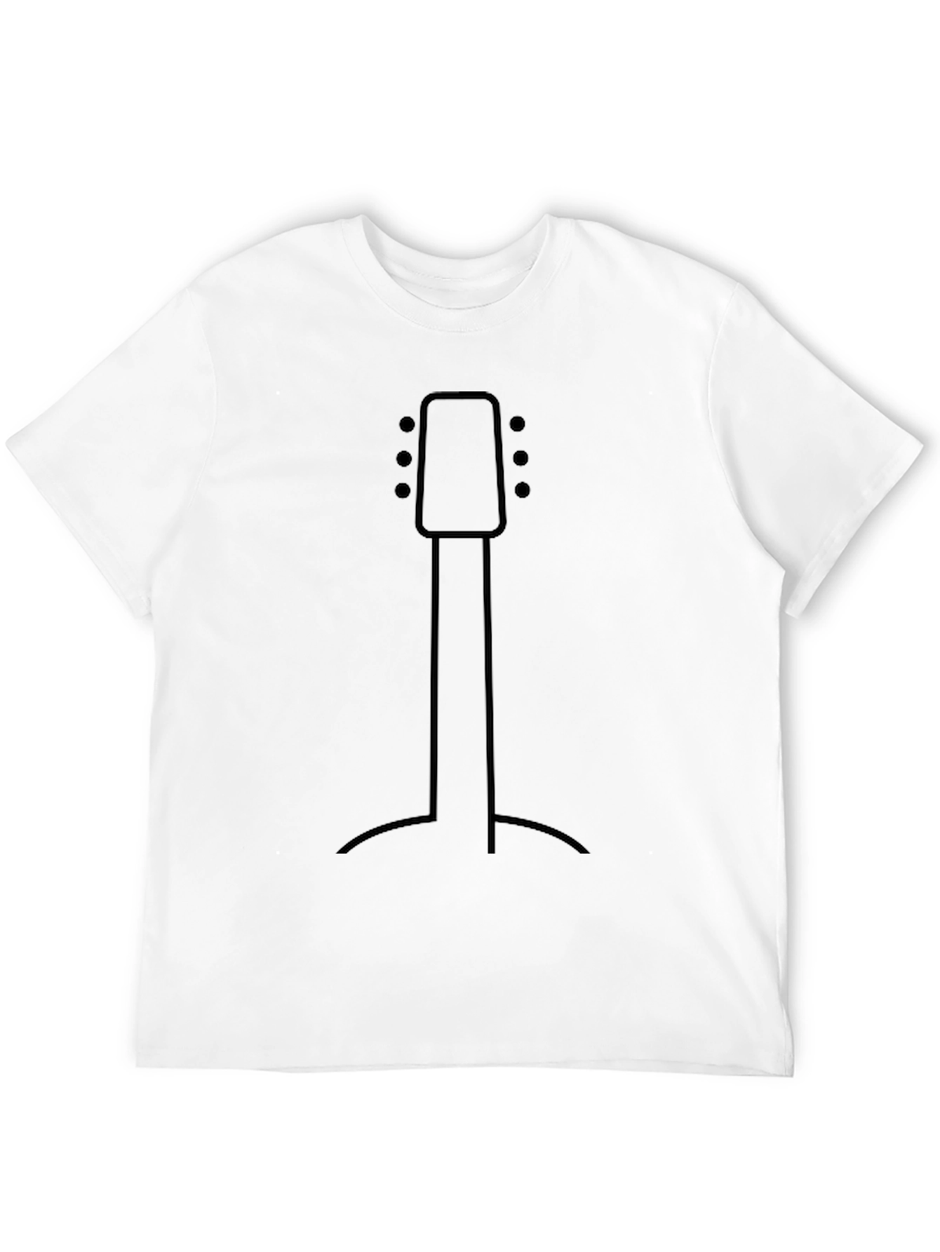 Minimalist Guitar Stand Graphic T-Shirt