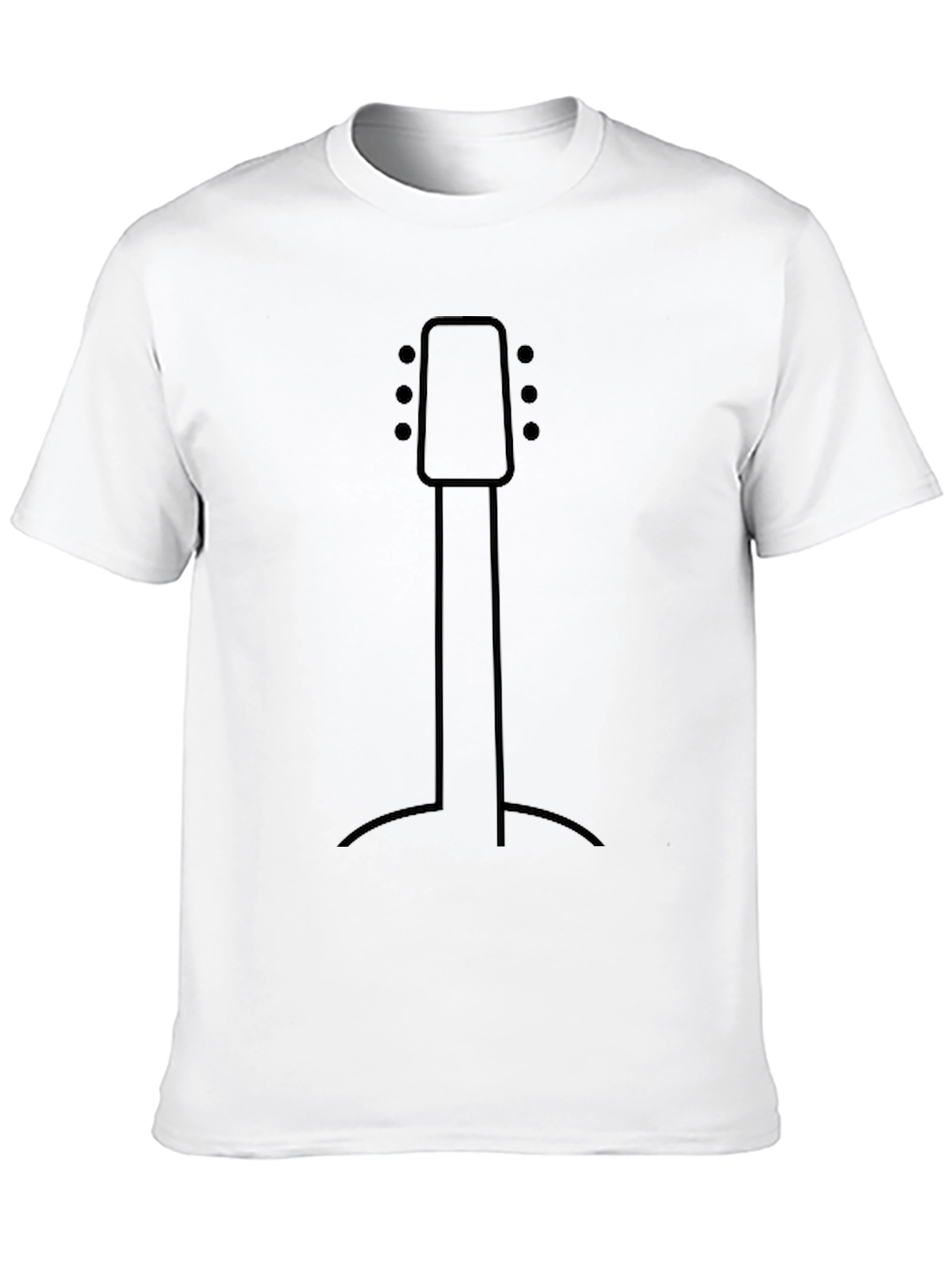 Minimalist Guitar Stand Graphic T-Shirt