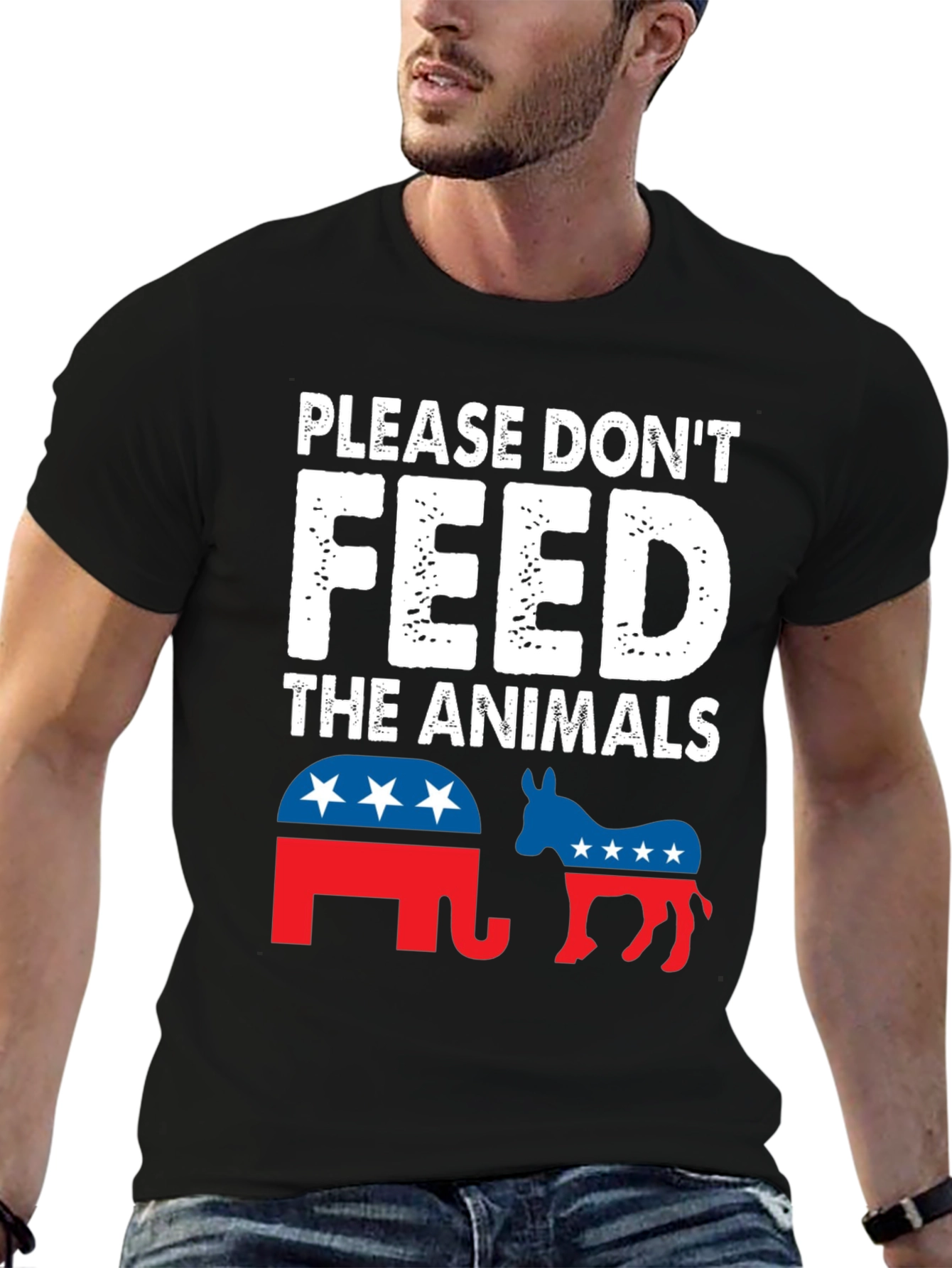 Political Humor T-Shirt: Please Dont Feed the Animals