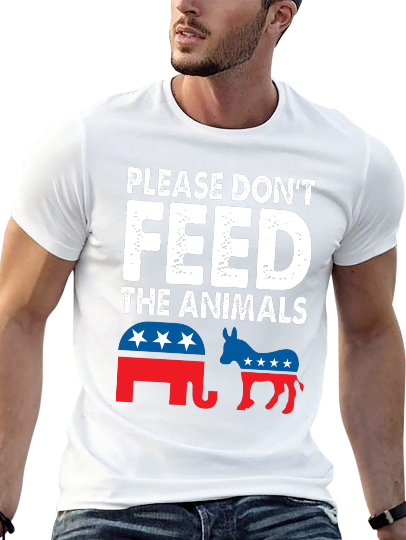 Political Humor T-Shirt: Please Dont Feed the Animals