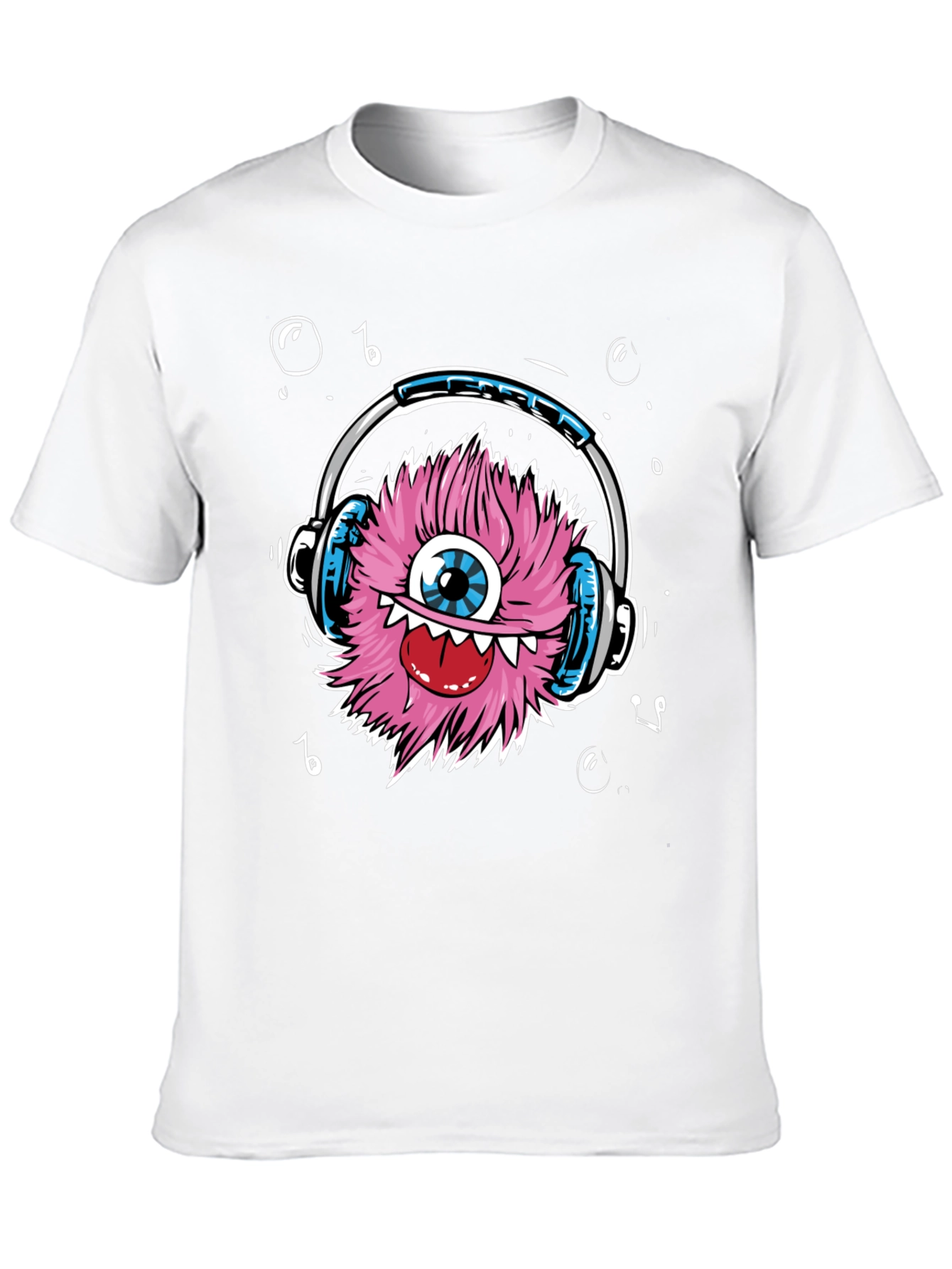Monster with Headphones Graphic Tee
