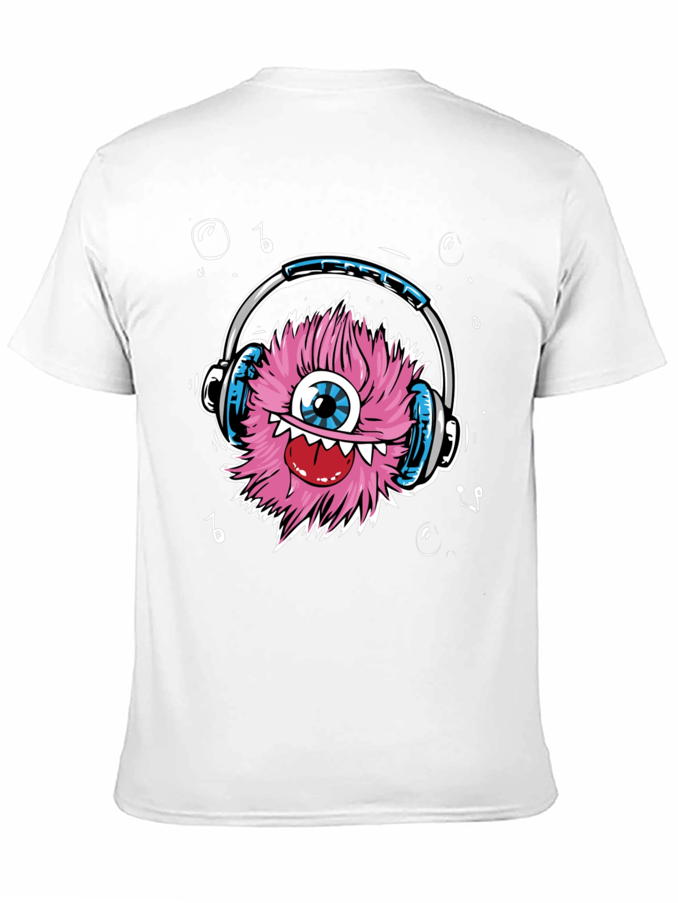 Monster with Headphones Graphic Tee