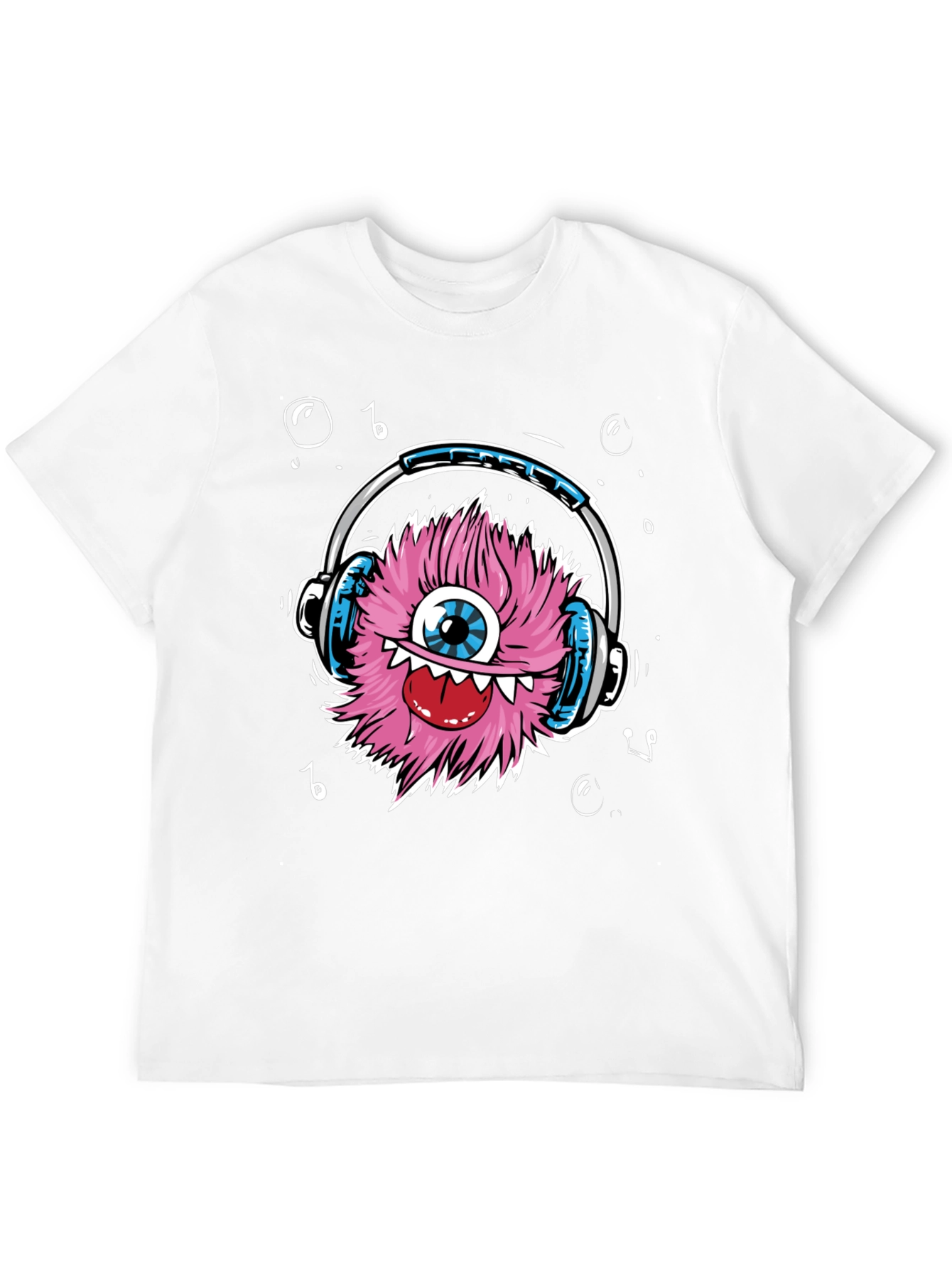 Monster with Headphones Graphic Tee