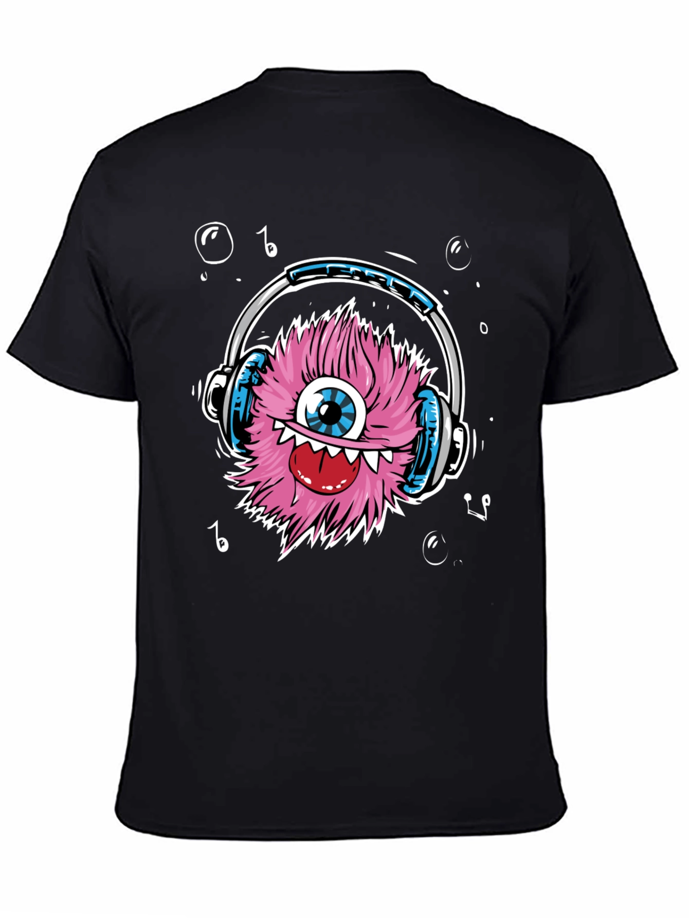 Monster with Headphones Graphic Tee
