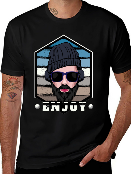 Enjoy Graphic Tee: Hipster Style