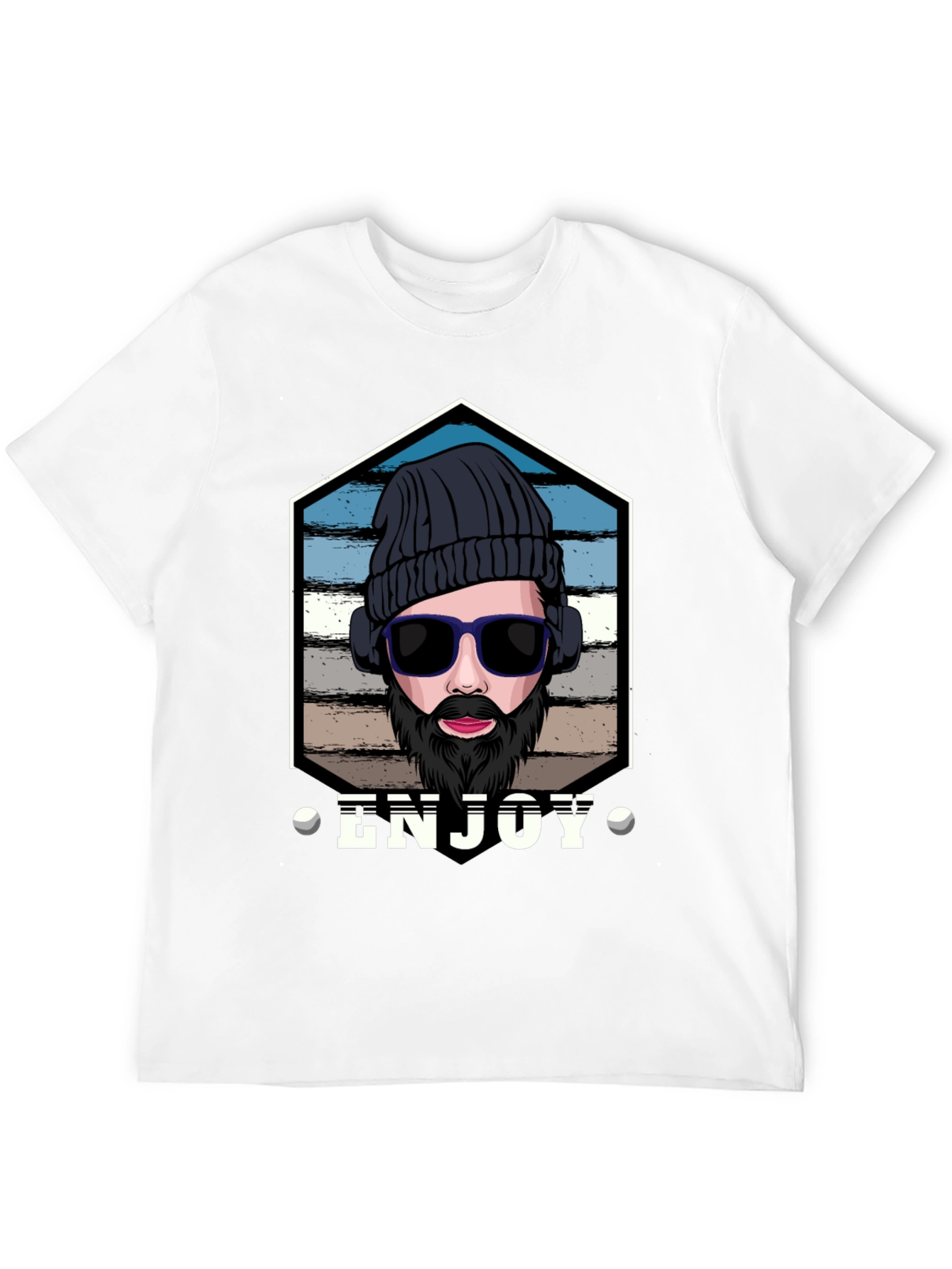 Enjoy Graphic Tee: Hipster Style