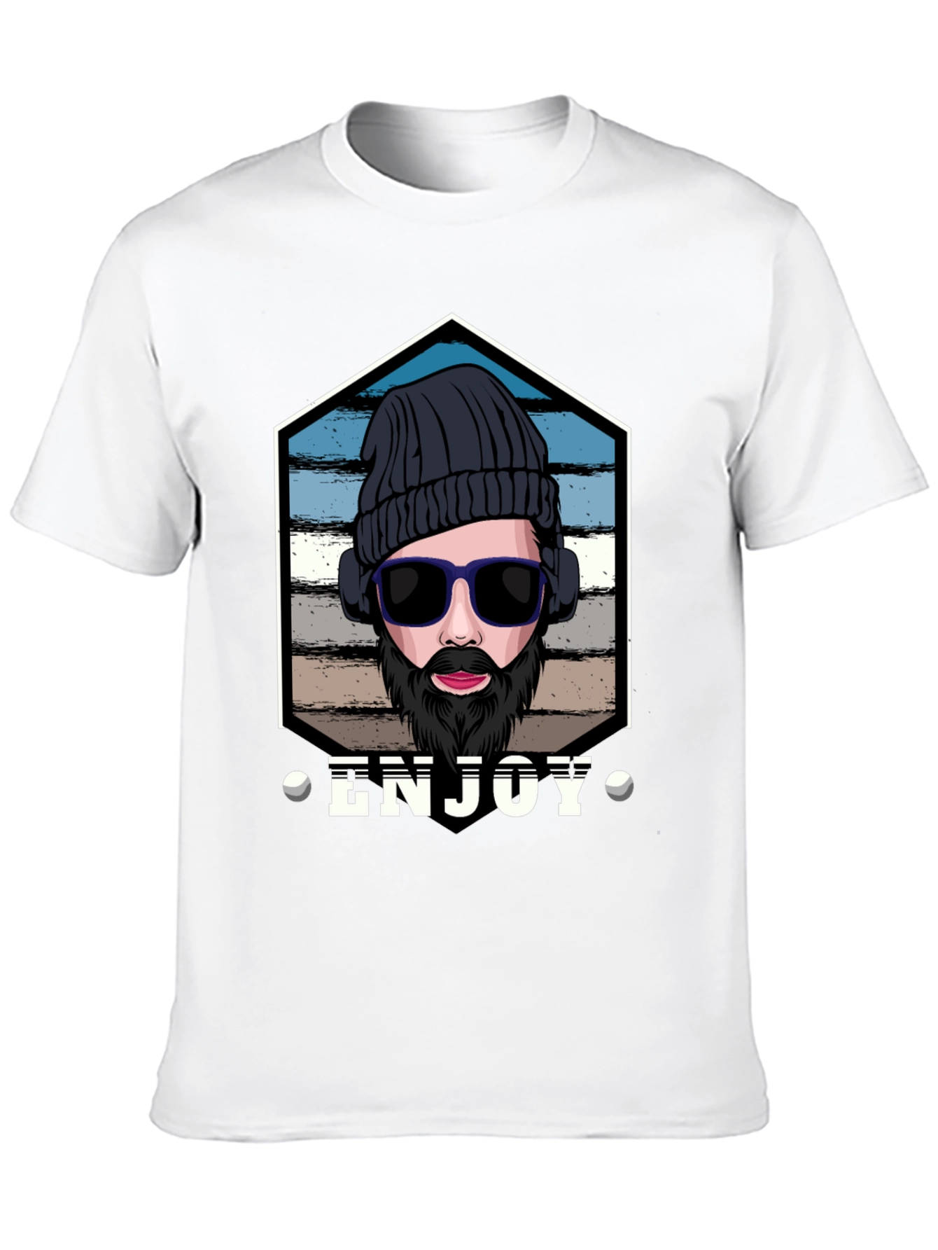 Enjoy Graphic Tee: Hipster Style