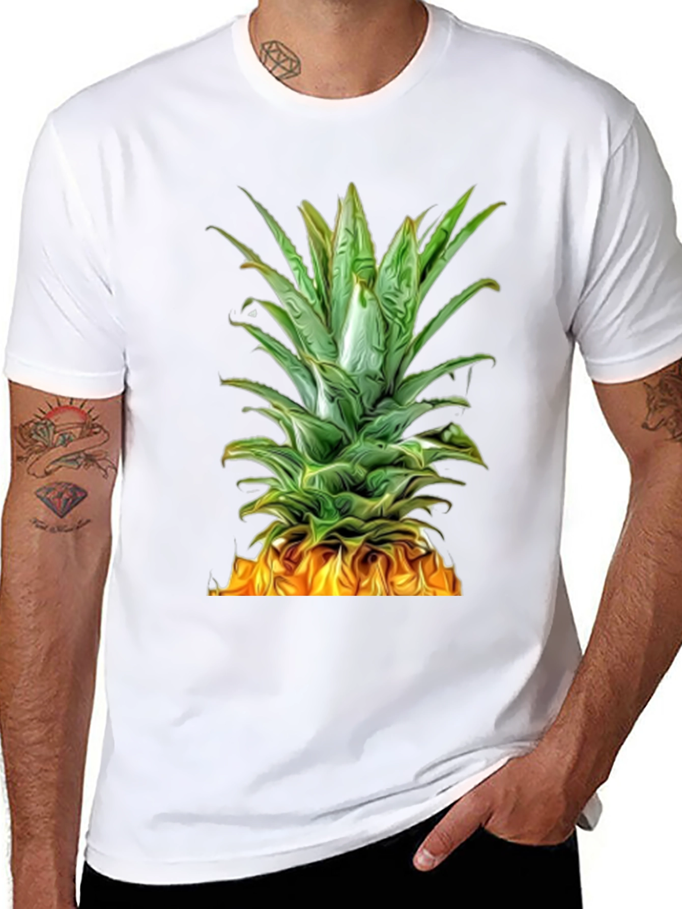 Pineapple Graphic Tee - Tropical Summer Style