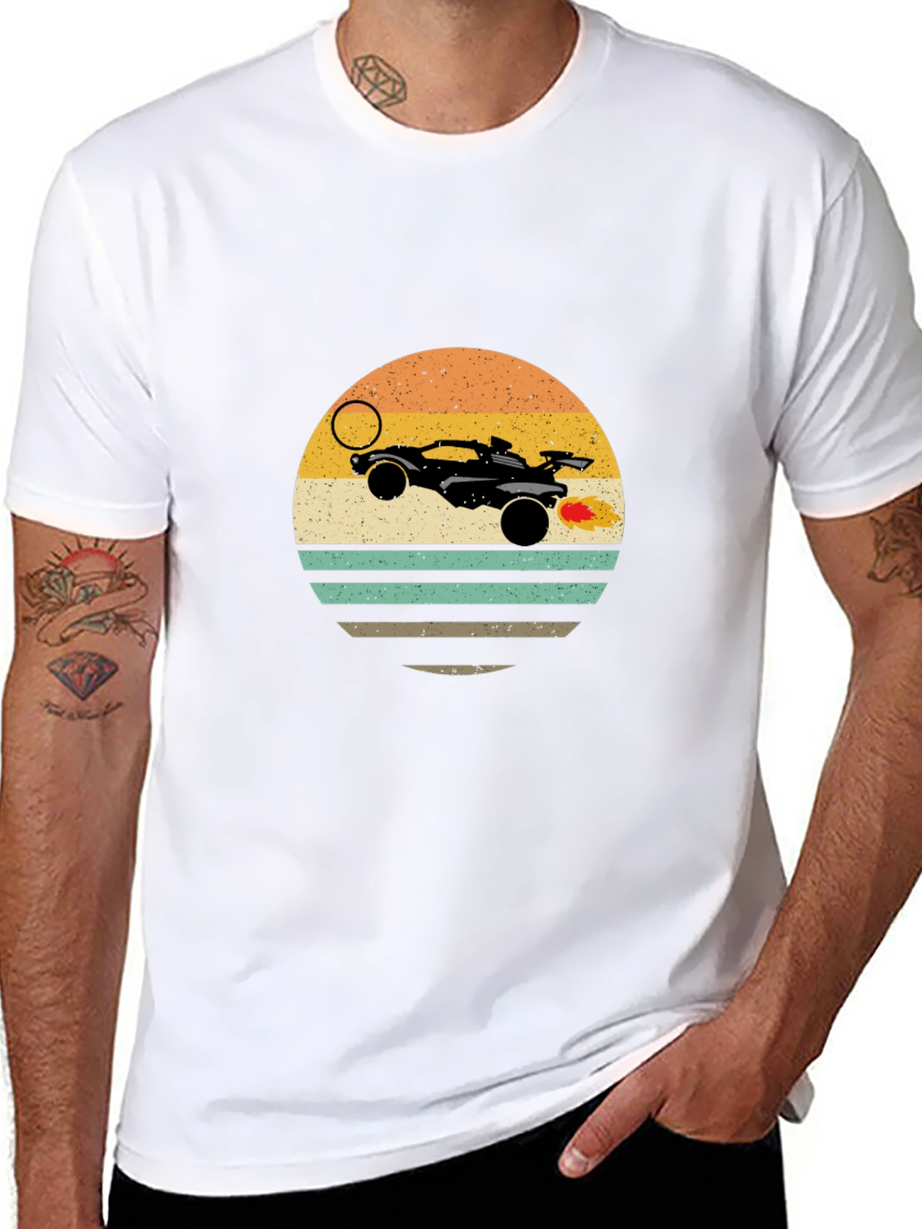 Retro Rocket League Car T-Shirt