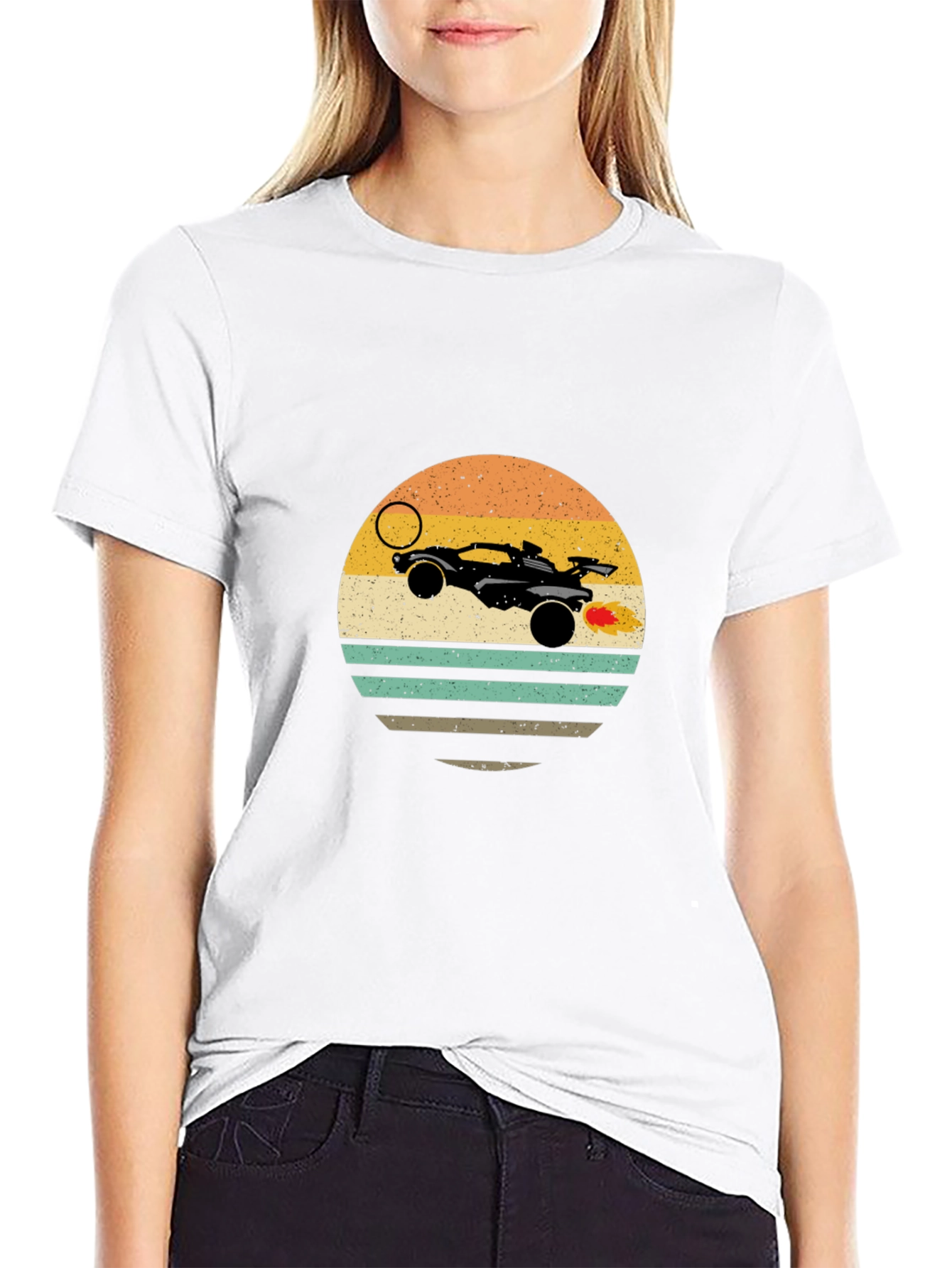 Retro Rocket League Car T-Shirt
