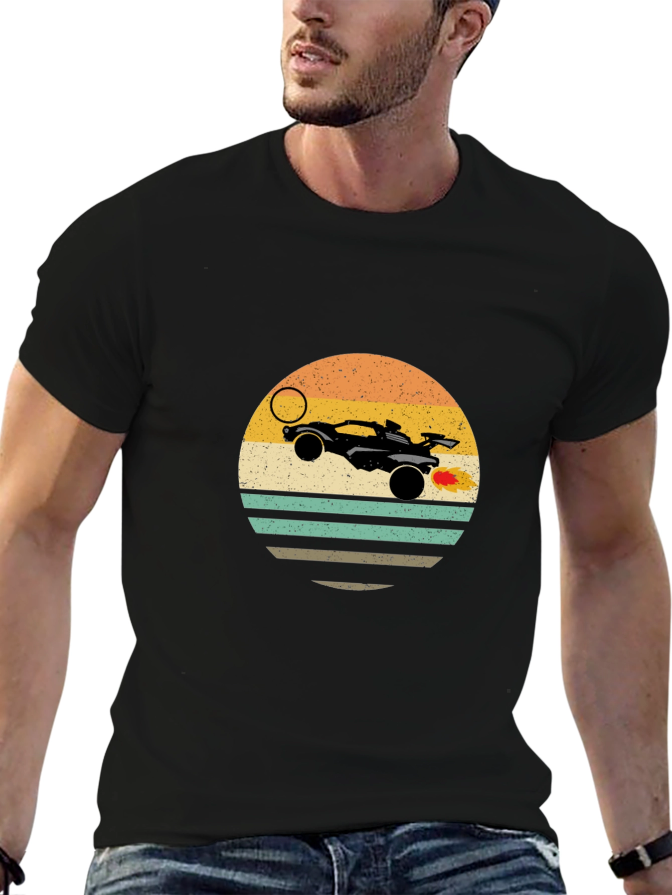 Retro Rocket League Car T-Shirt