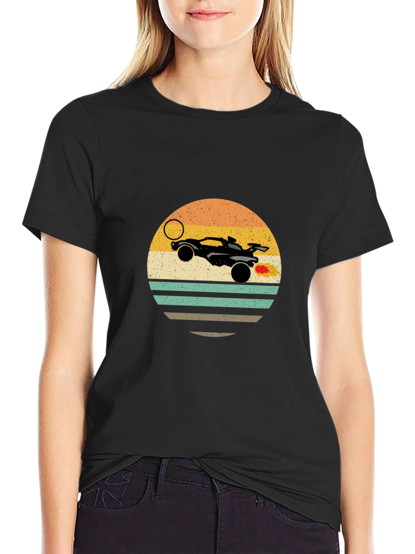 Retro Rocket League Car T-Shirt