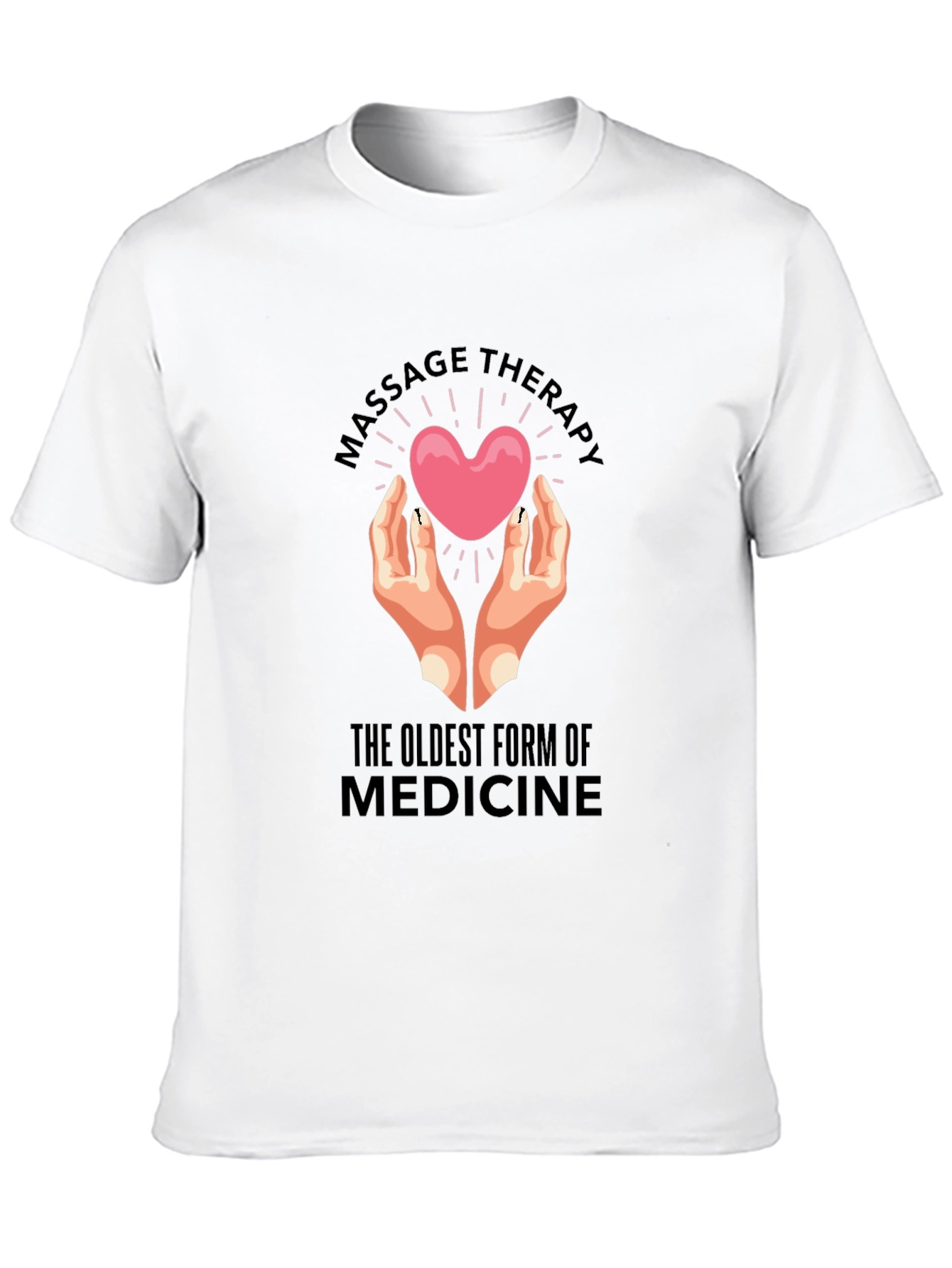 Massage Therapy: Oldest Medicine Black T-Shirt