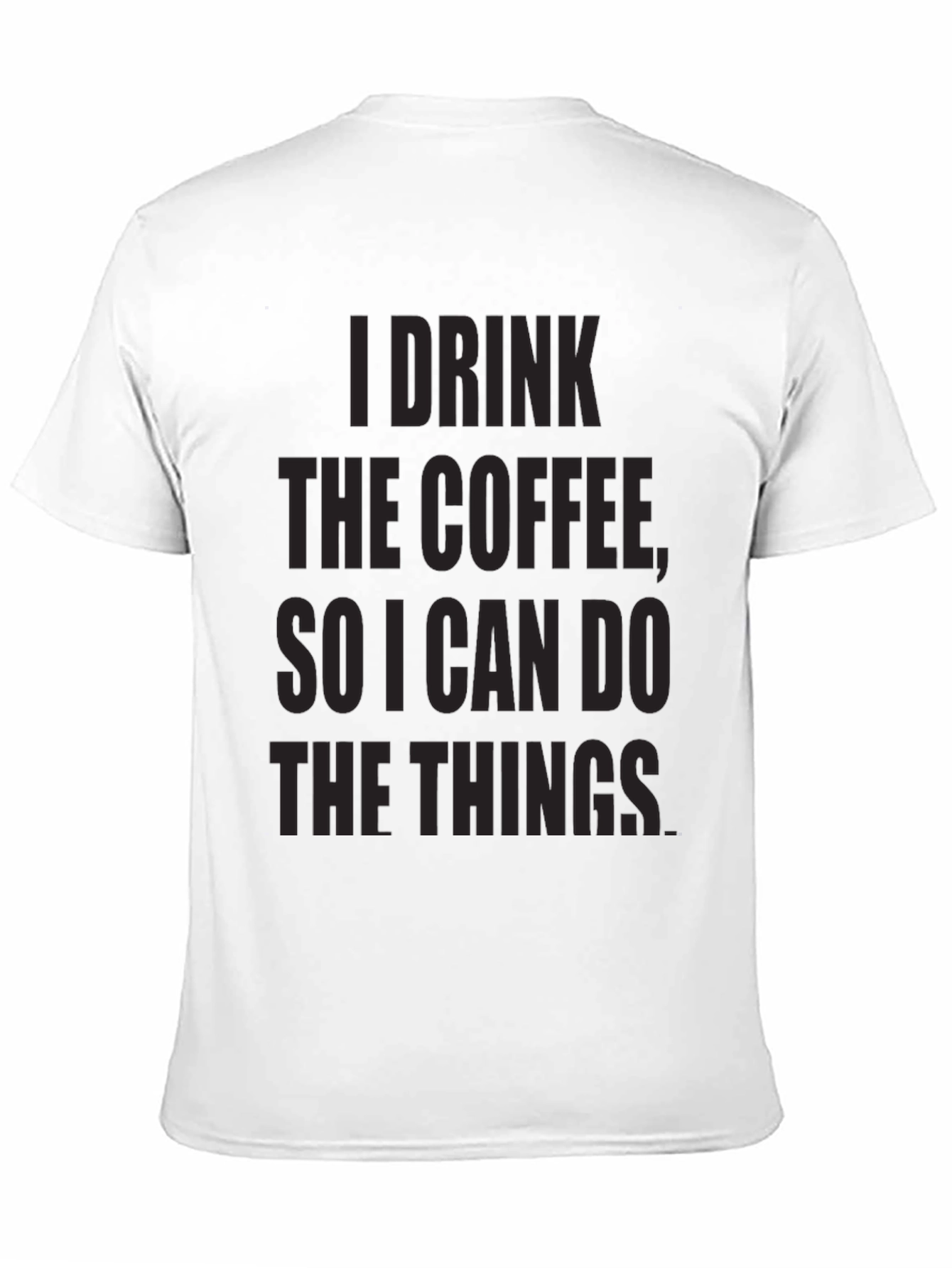 Coffee Motivation Black Graphic Tee