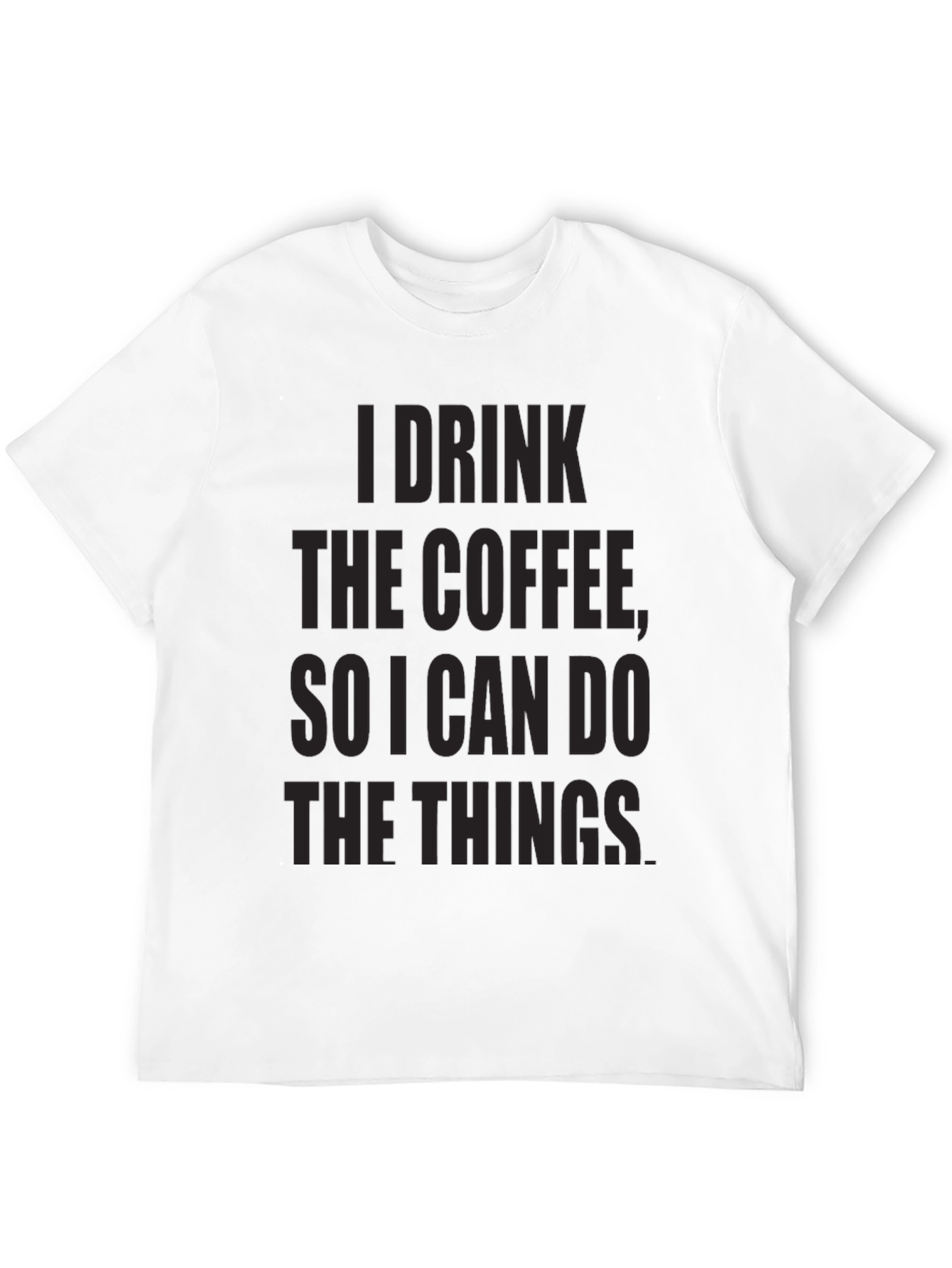 Coffee Motivation Black Graphic Tee