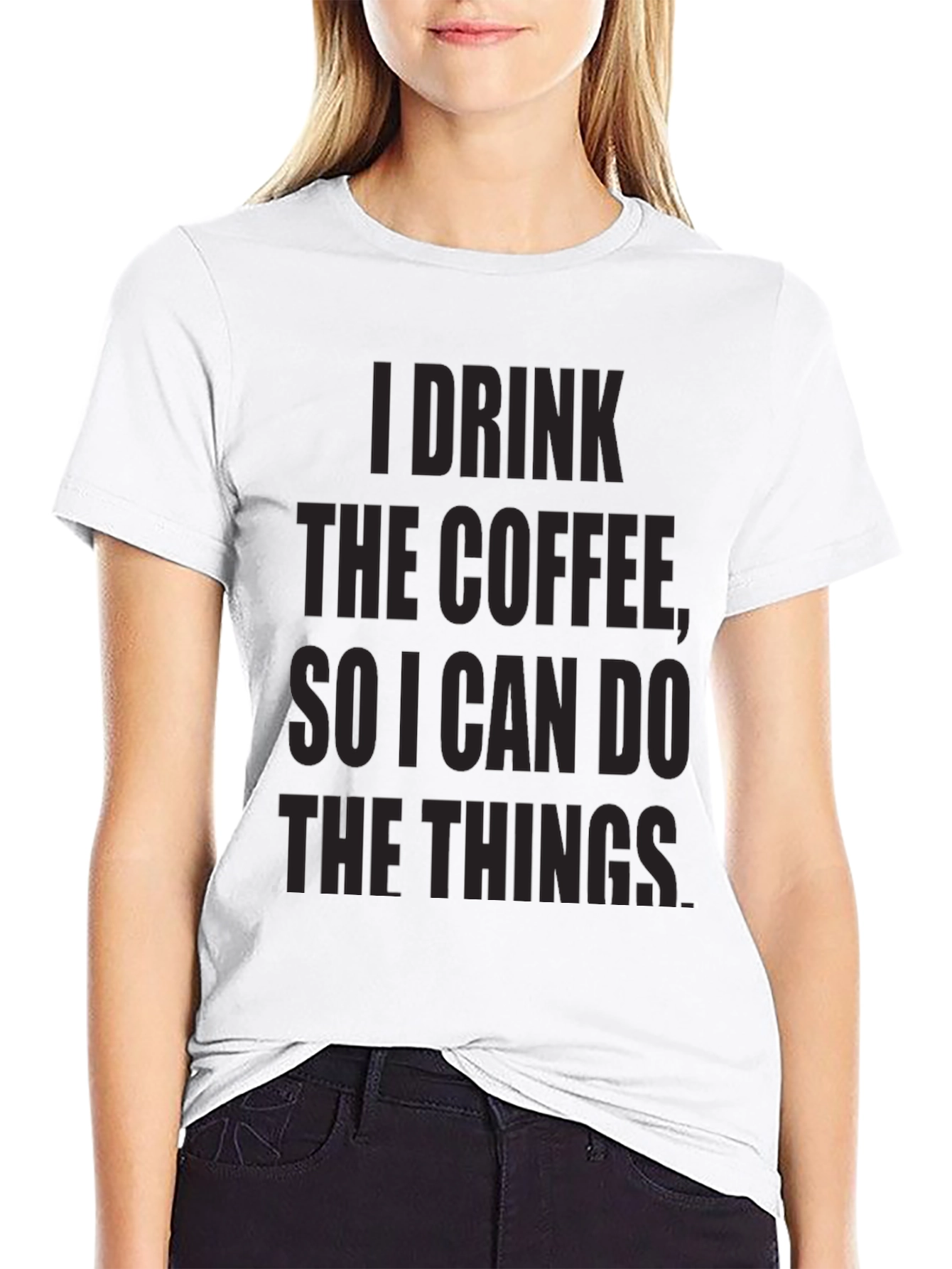Coffee Motivation Black Graphic Tee