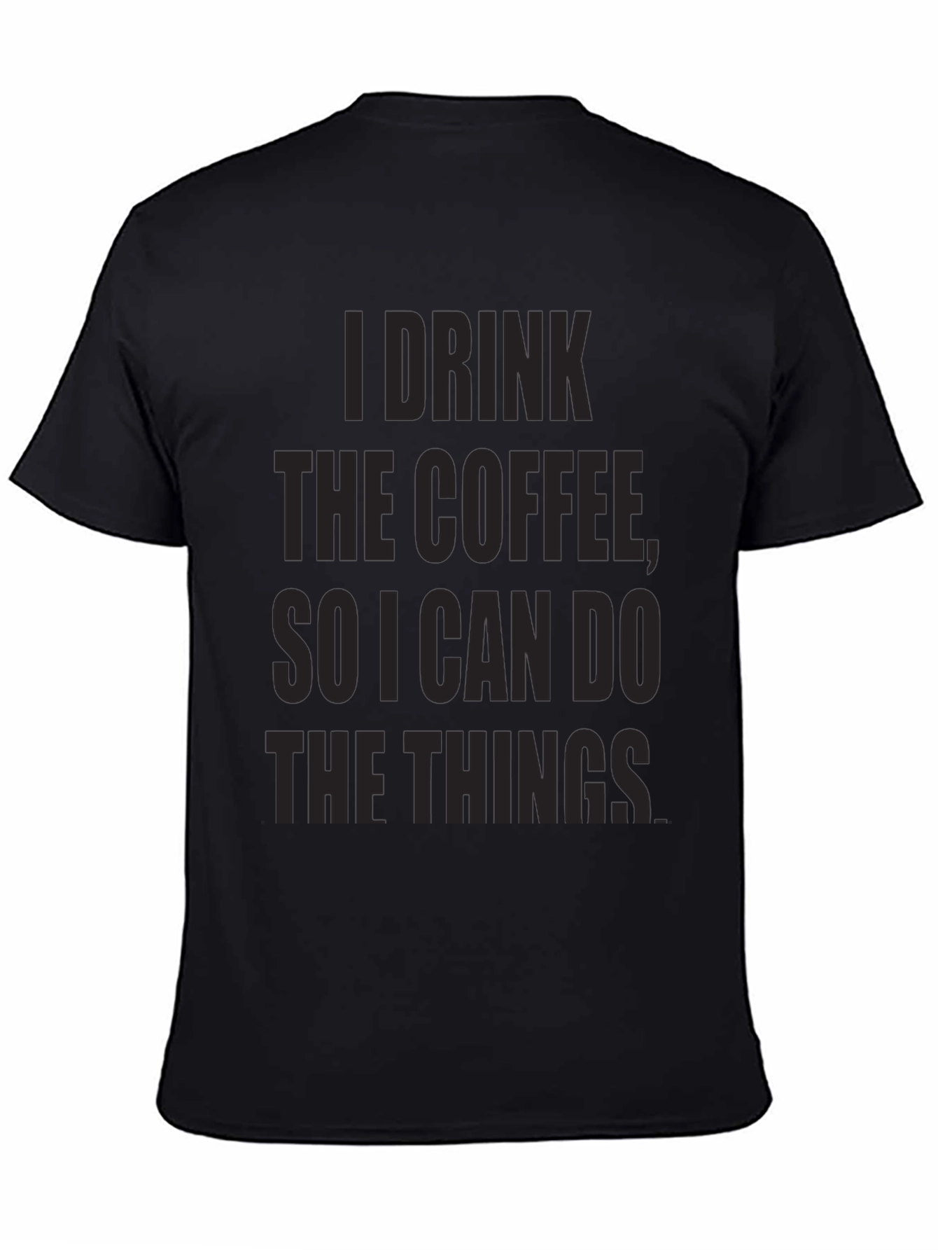 Coffee Motivation Black Graphic Tee