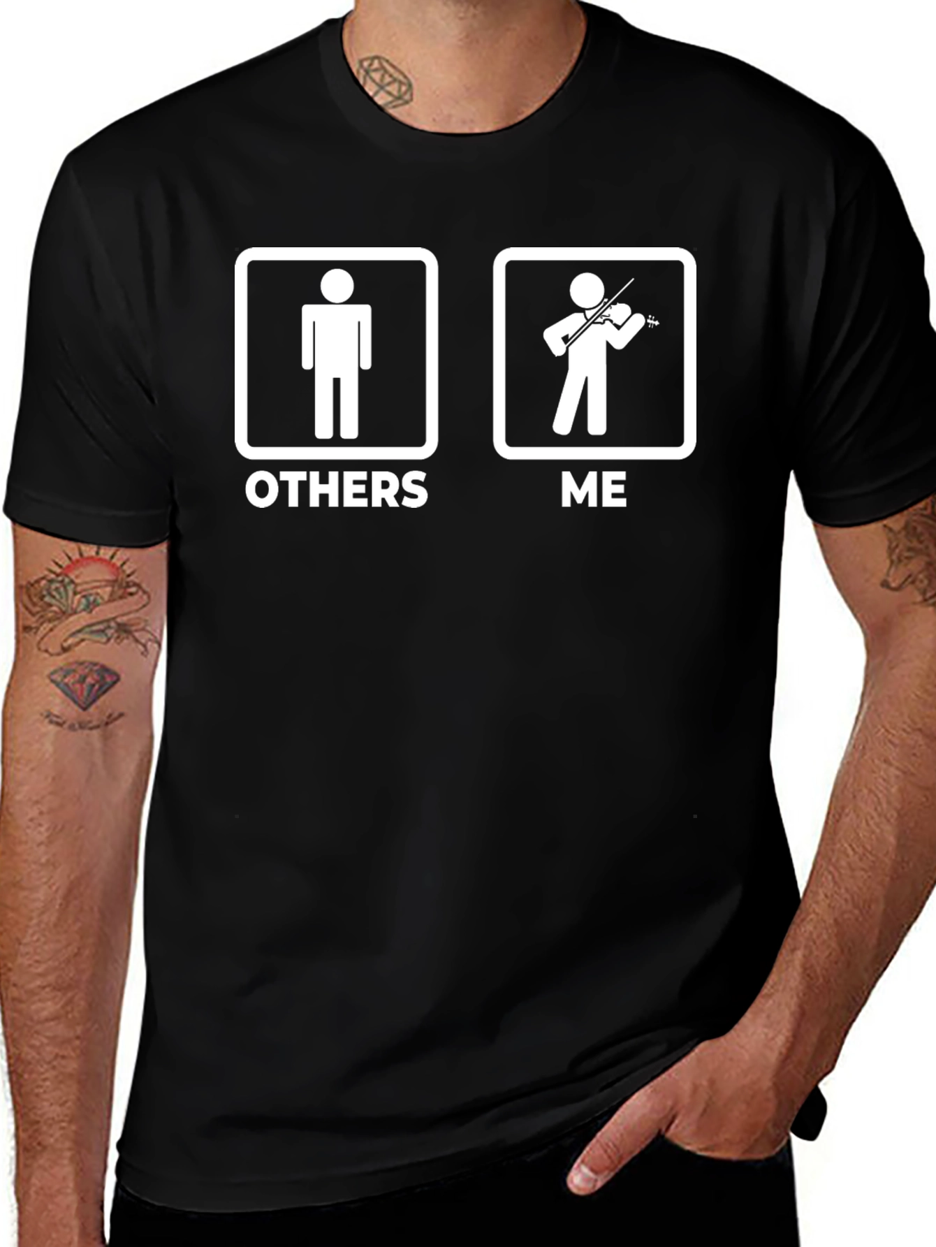 Funny Violinist T-Shirt: Others vs. Me