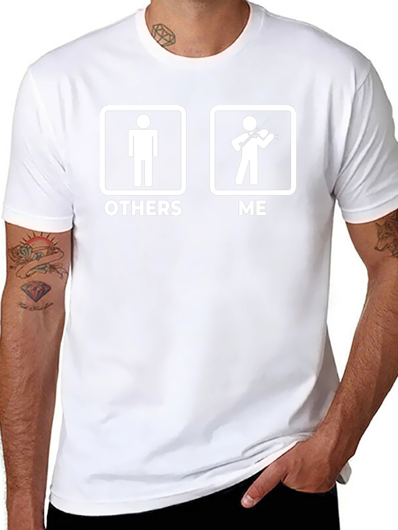 Funny Violinist T-Shirt: Others vs. Me
