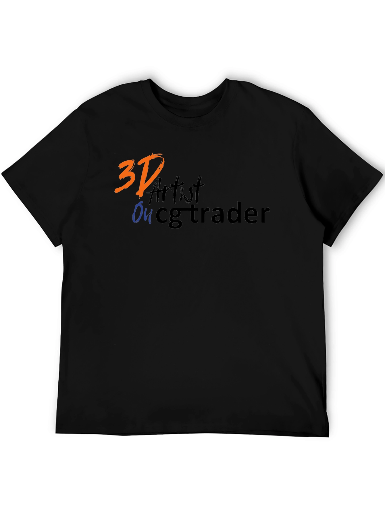 3D Artist on CGTrader Black T-Shirt