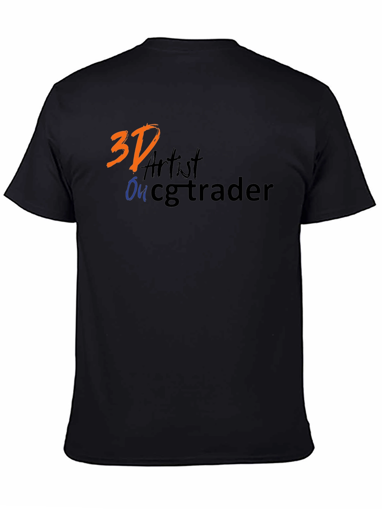 3D Artist on CGTrader Black T-Shirt