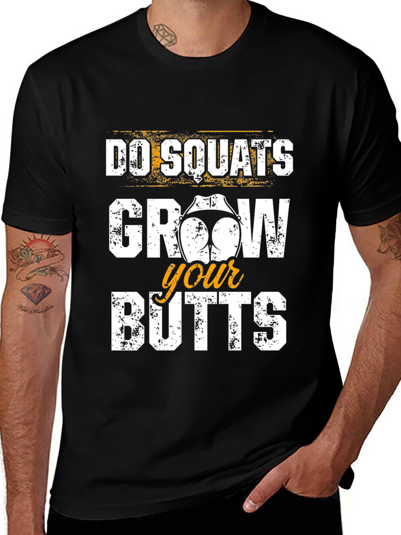 Do Squats Grow Your Butts Funny Workout T-Shirt