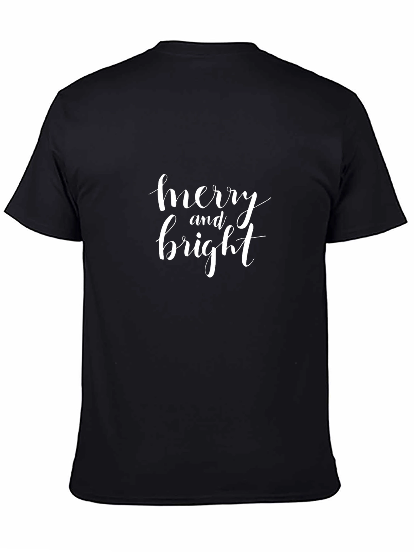 Merry and Bright Black T-Shirt