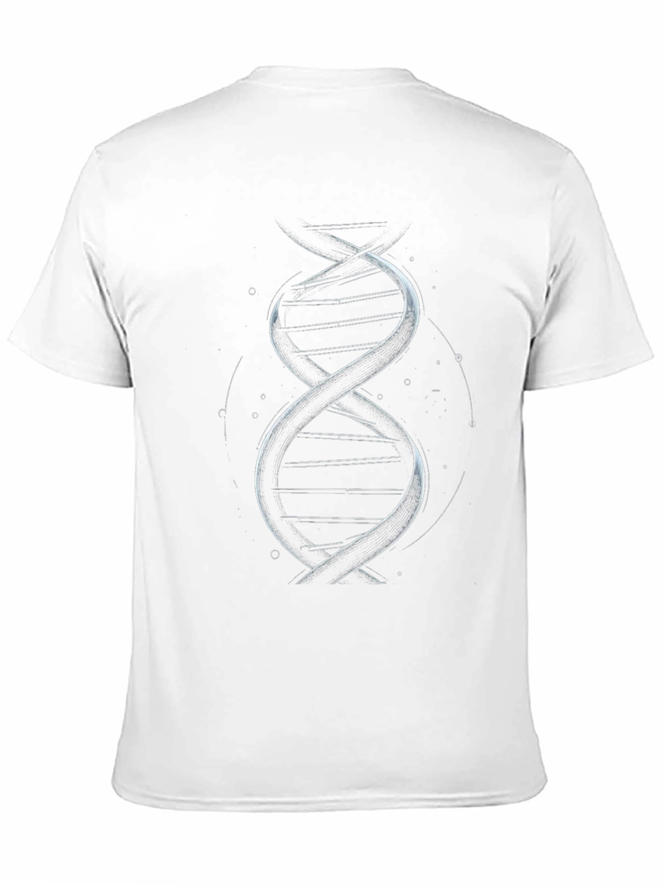 DNA Graphic Print Black T-Shirt