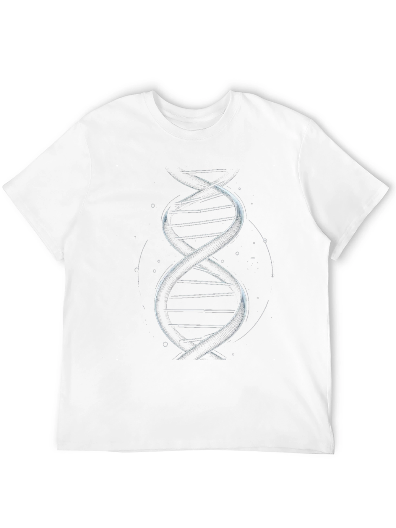 DNA Graphic Print Black T-Shirt