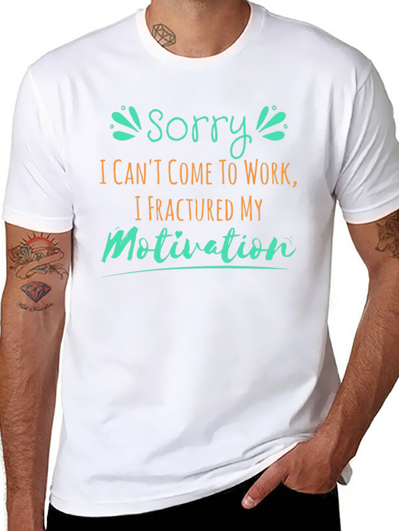 Fractured Motivation Funny T-Shirt