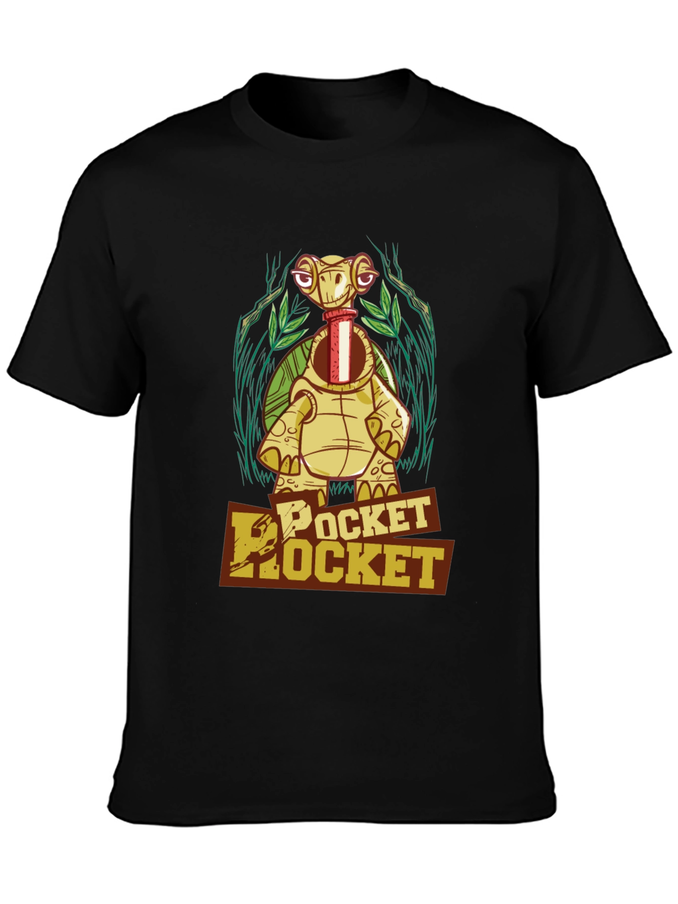 Pocket Rocket Turtle Graphic T-Shirt