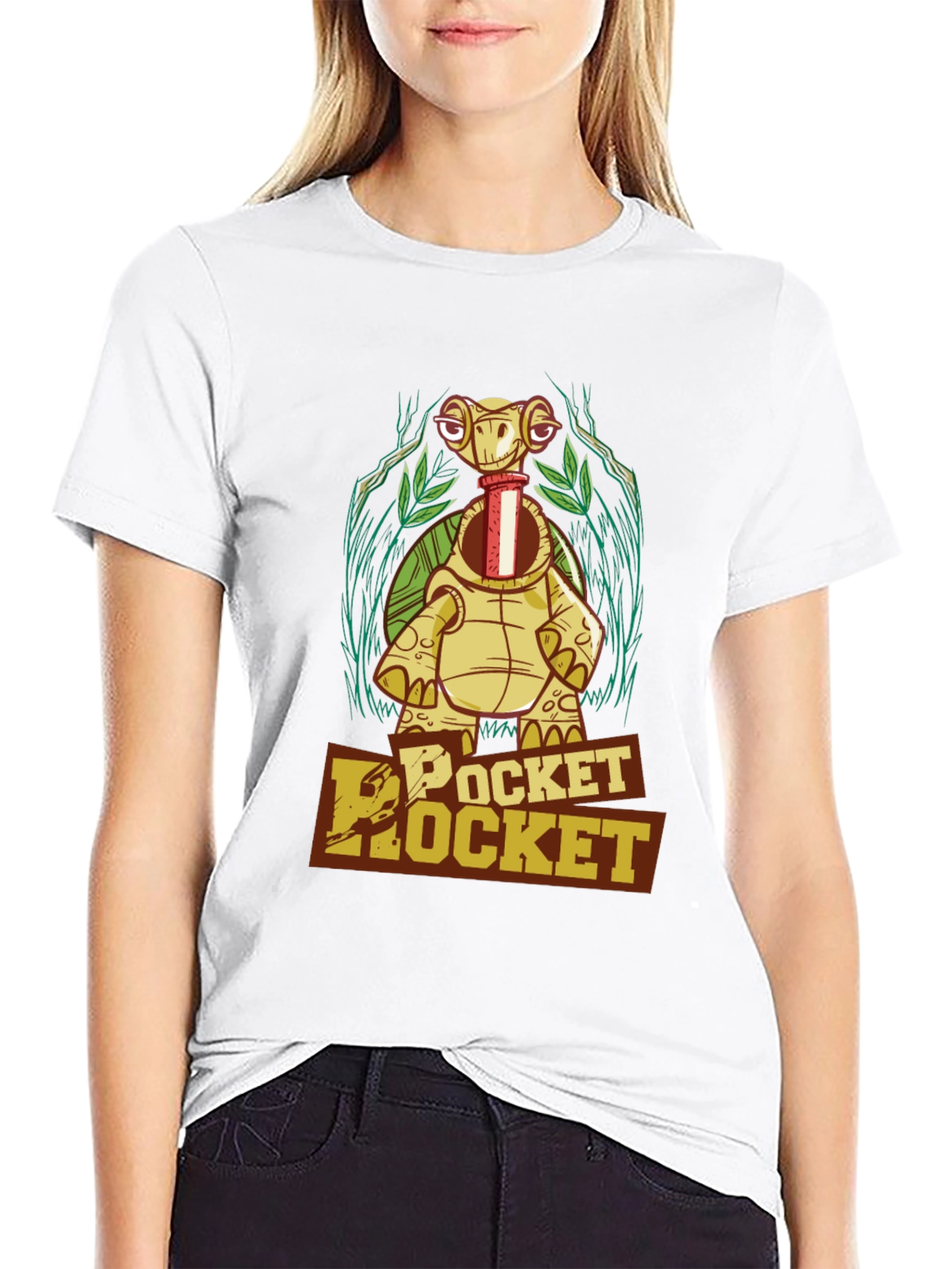 Pocket Rocket Turtle Graphic T-Shirt