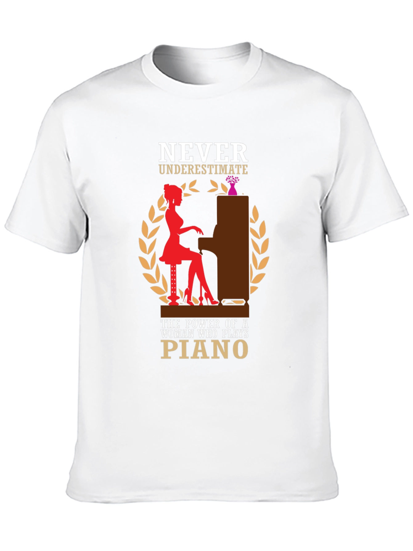 Piano Player Graphic T-Shirt - Never Underestimate