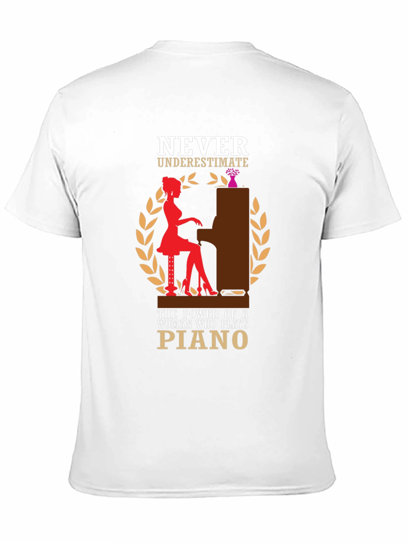 Piano Player Graphic T-Shirt - Never Underestimate