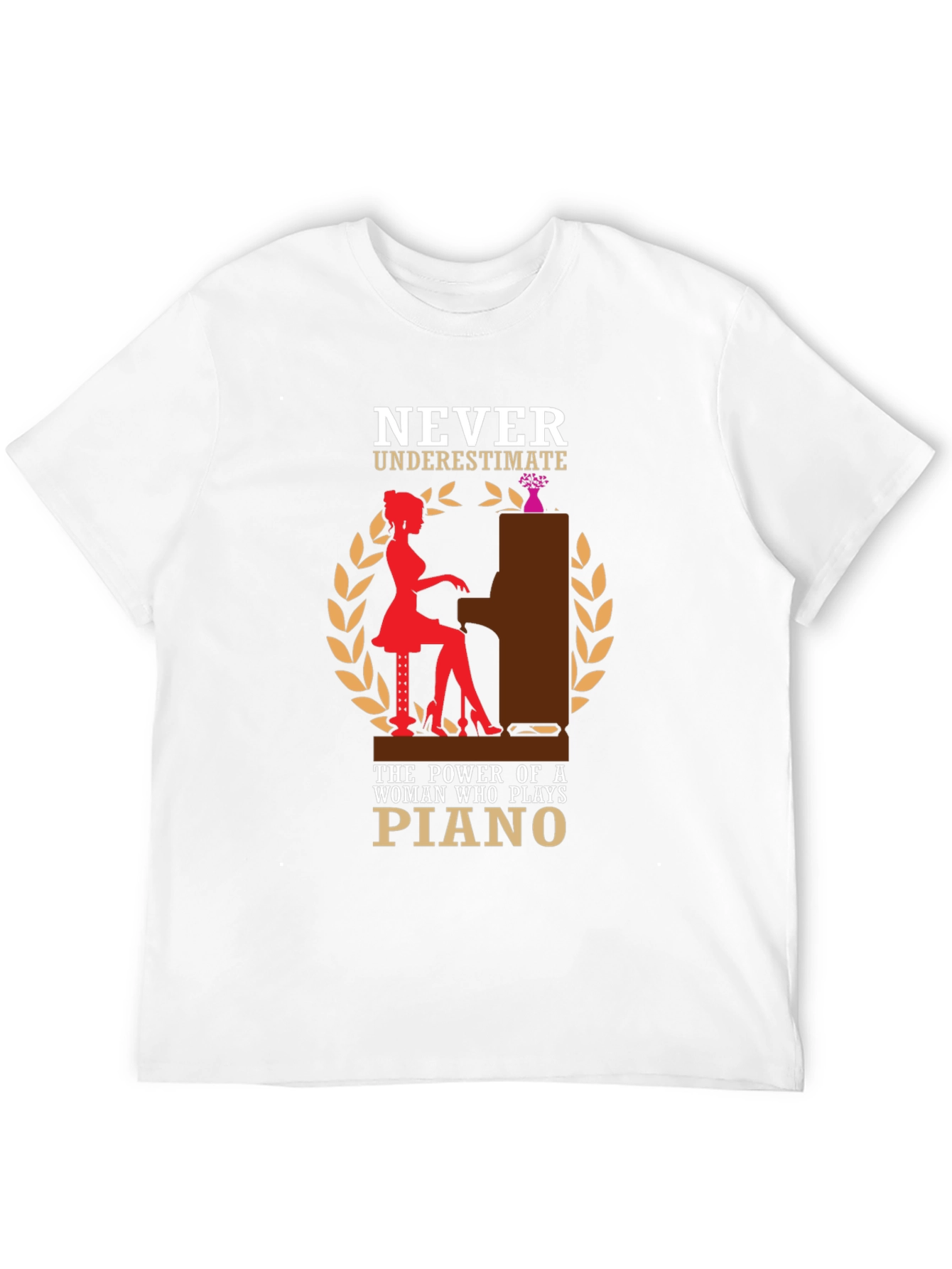 Piano Player Graphic T-Shirt - Never Underestimate