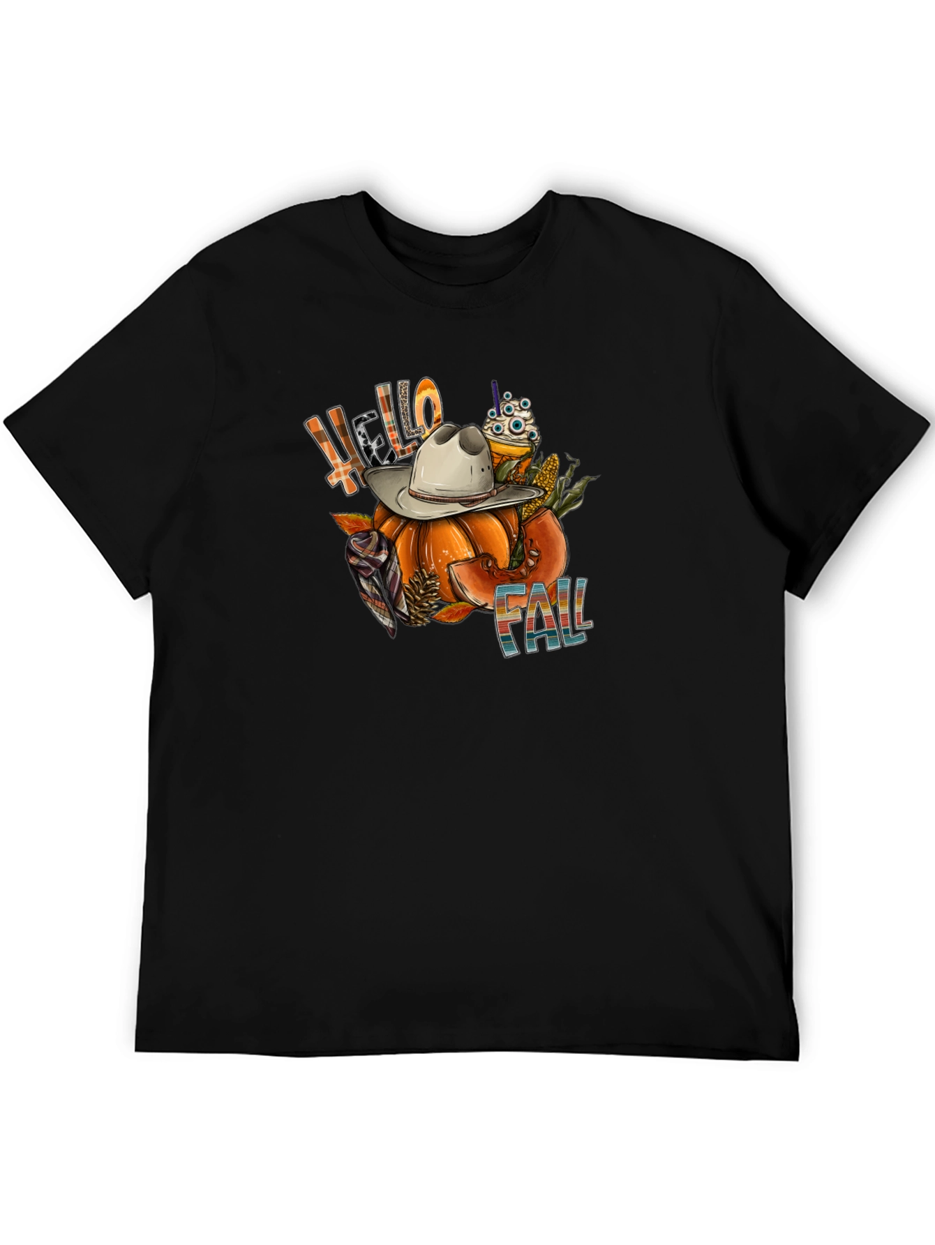 Fall Pumpkin Graphic Tee - Autumn Harvest Style