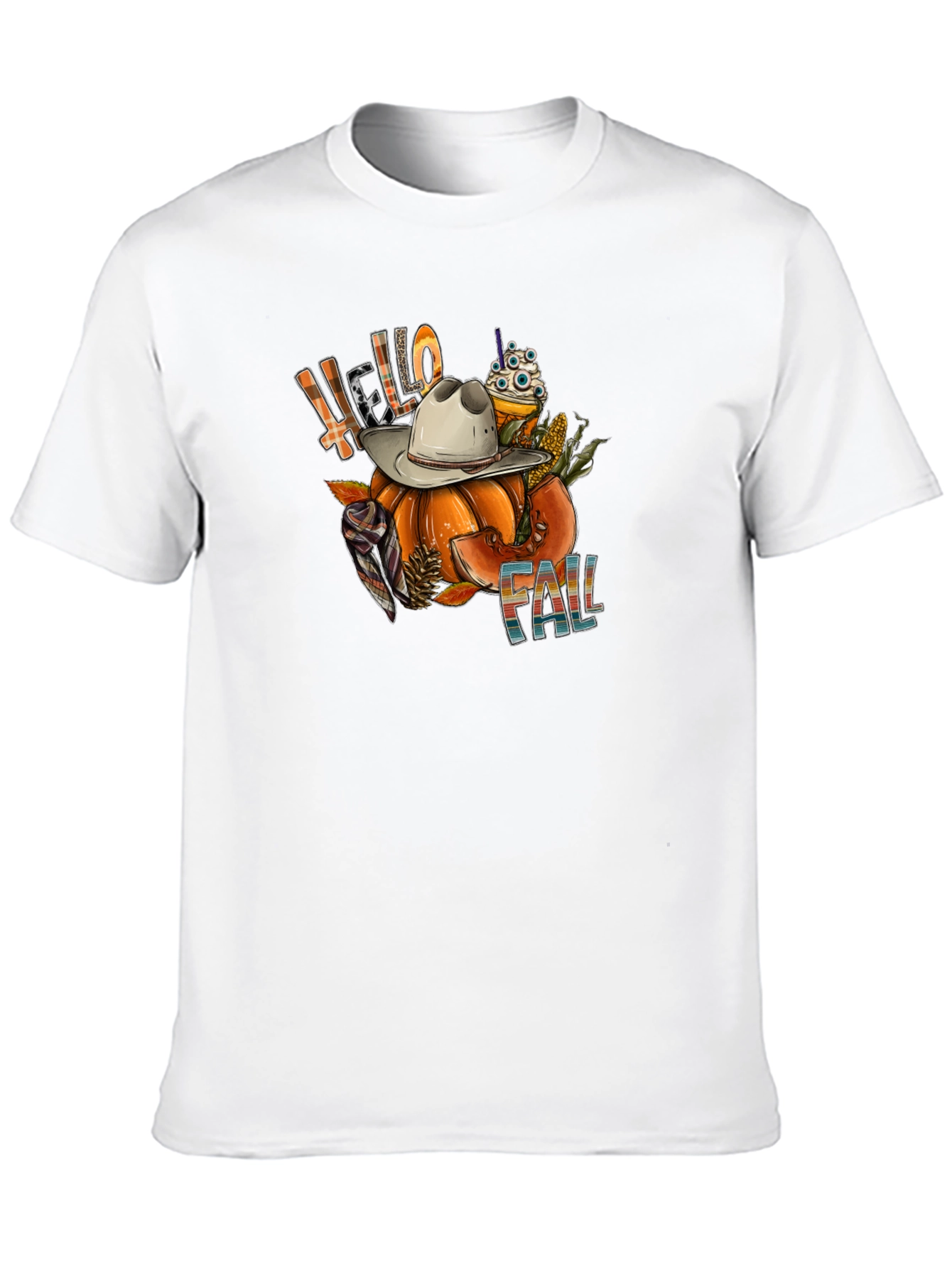 Fall Pumpkin Graphic Tee - Autumn Harvest Style