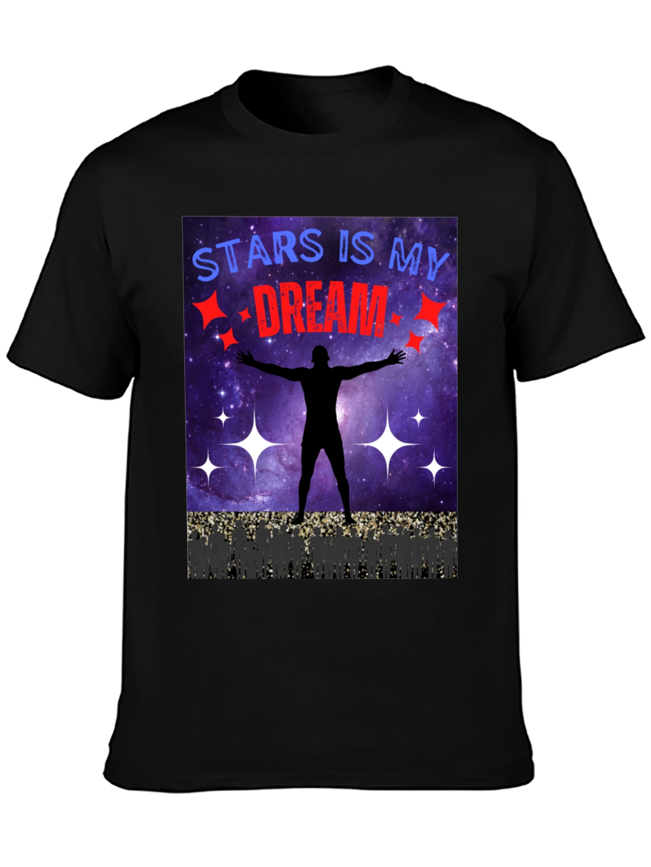 Stars Is My Dream T-Shirt - Black