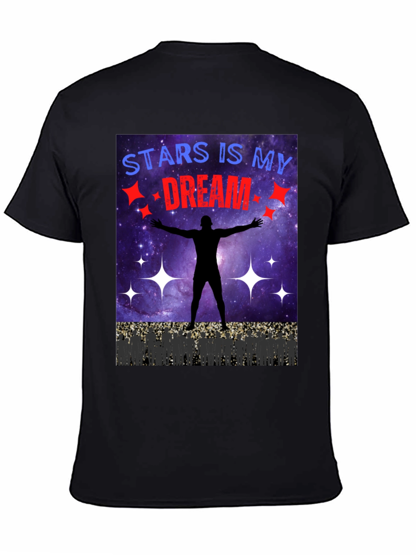 Stars Is My Dream T-Shirt - Black