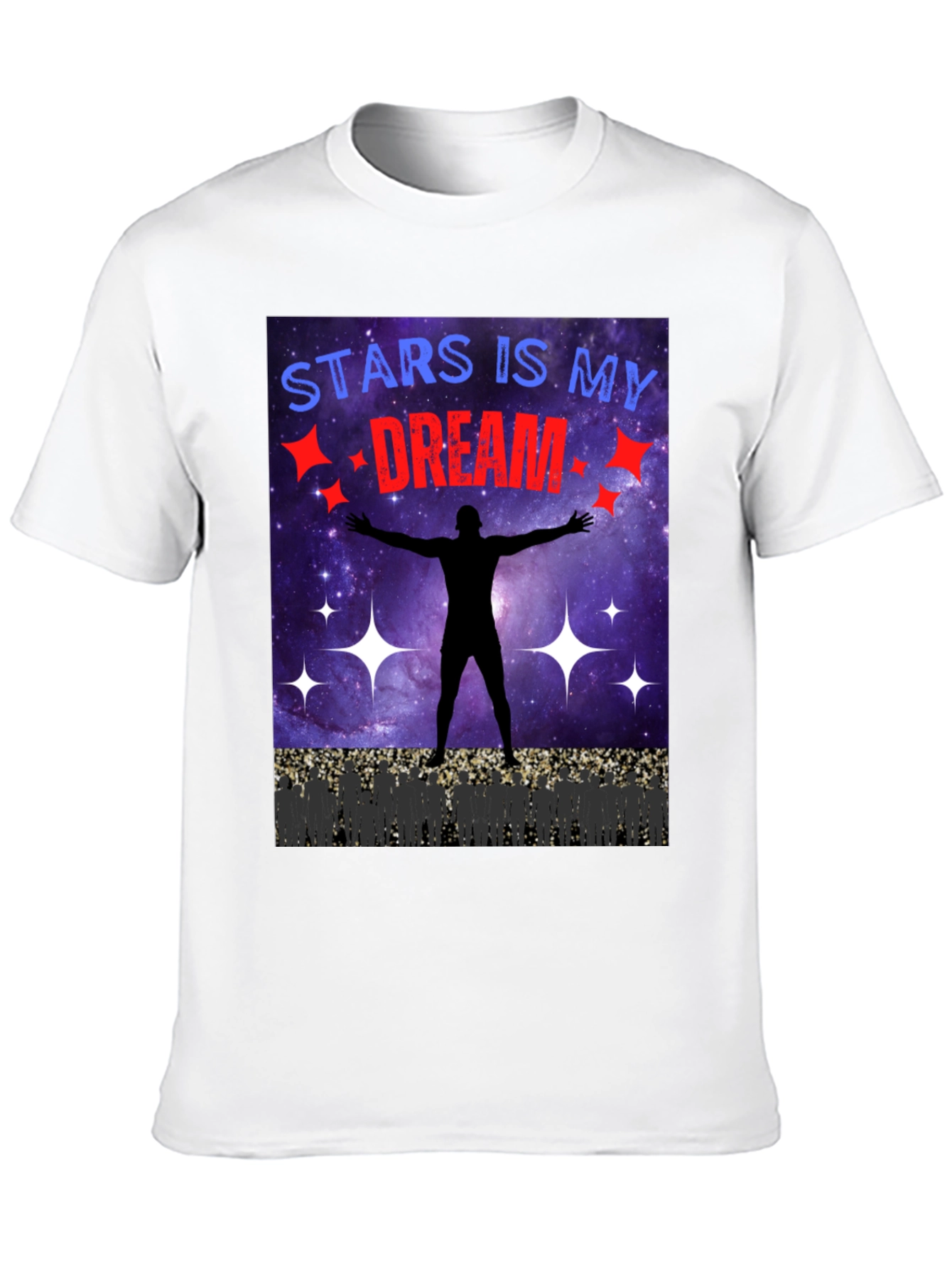 Stars Is My Dream T-Shirt - Black