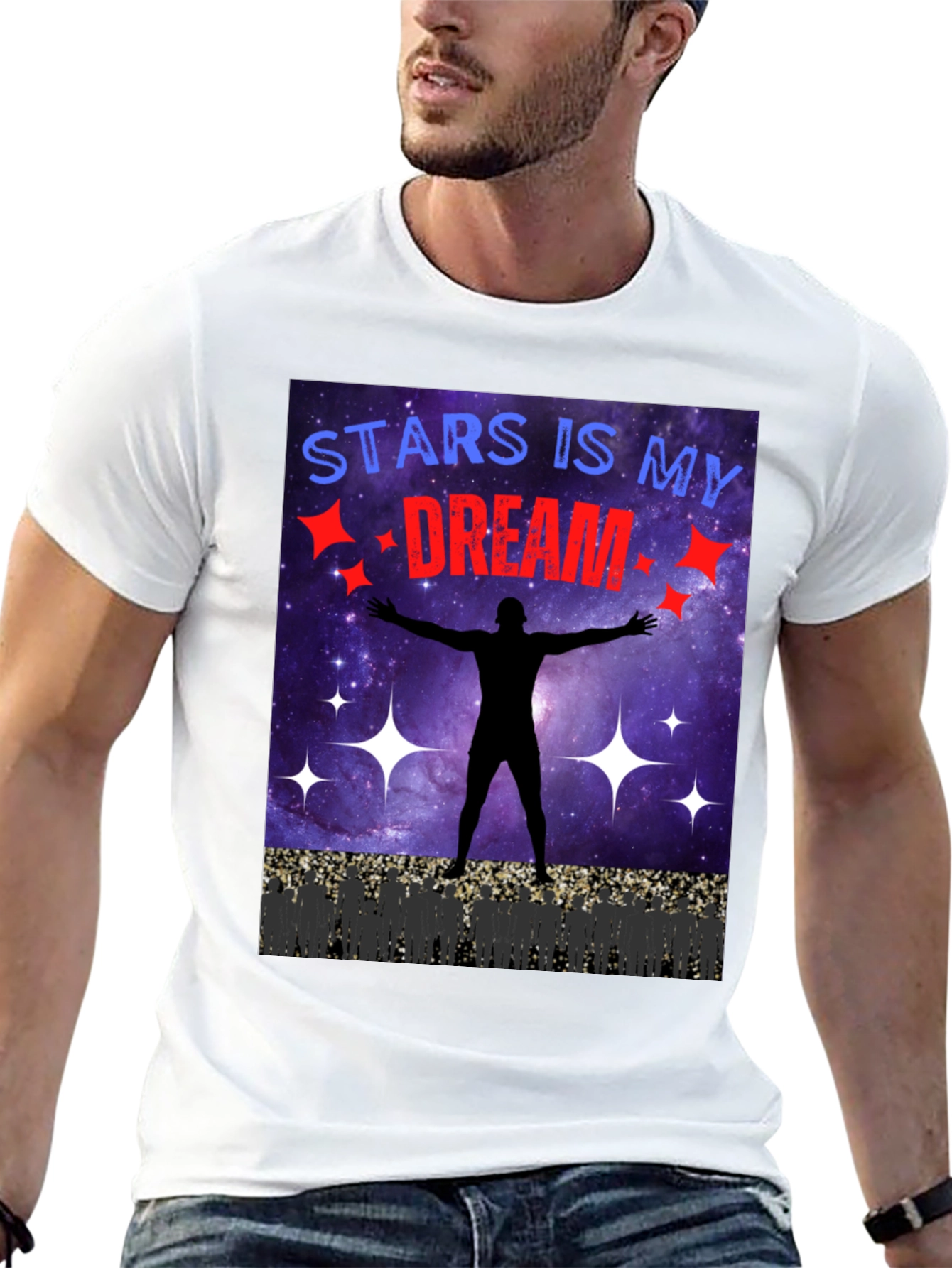 Stars Is My Dream T-Shirt - Black