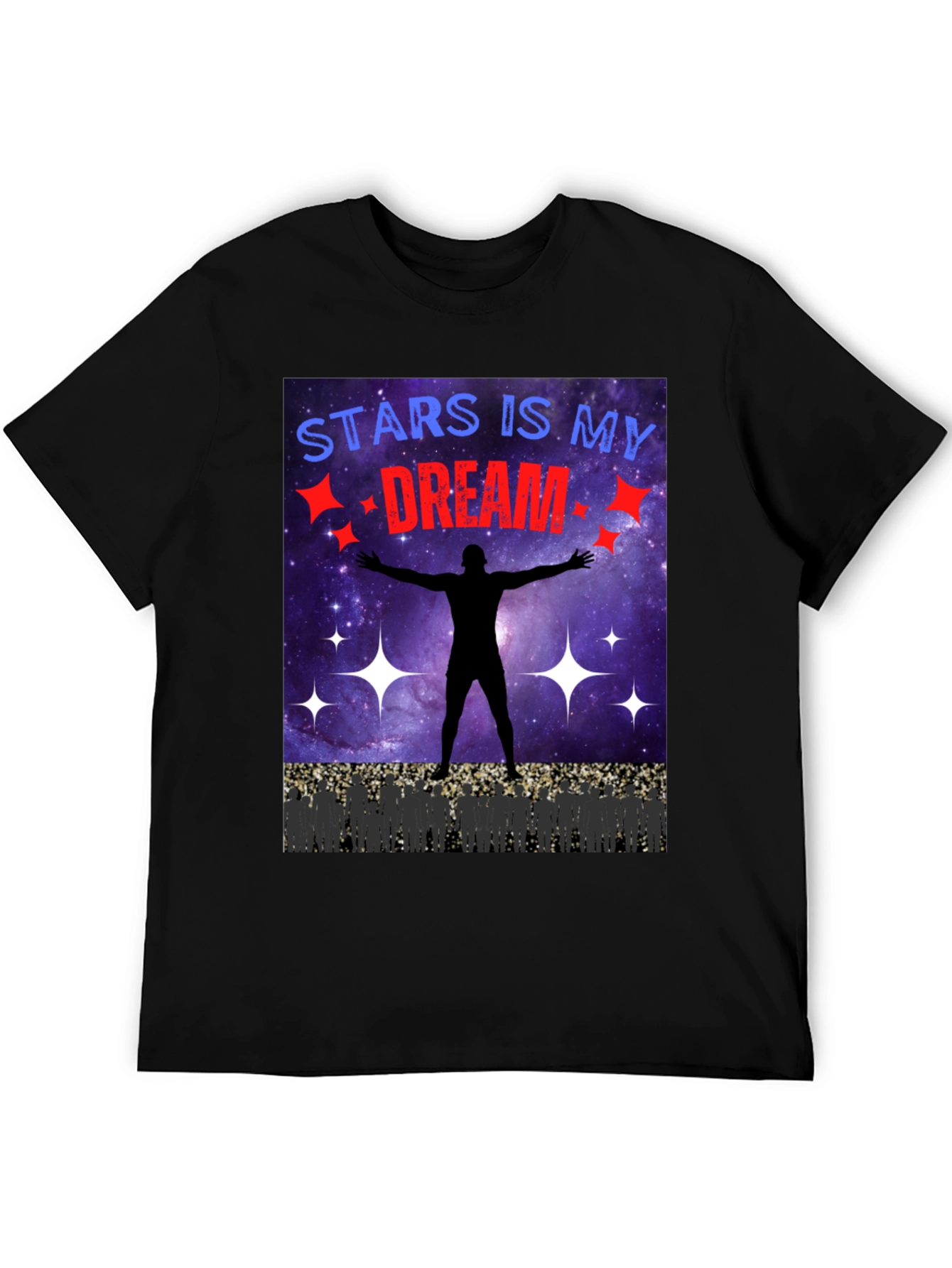 Stars Is My Dream T-Shirt - Black