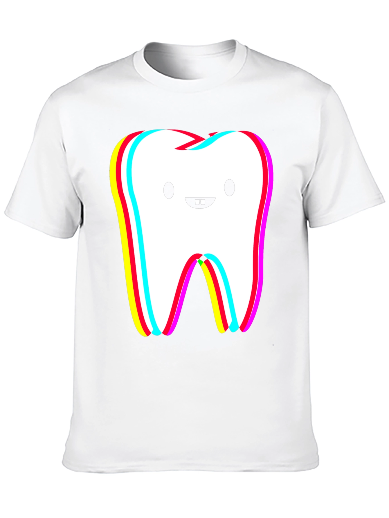 Funny Tooth Graphic Black T-Shirt