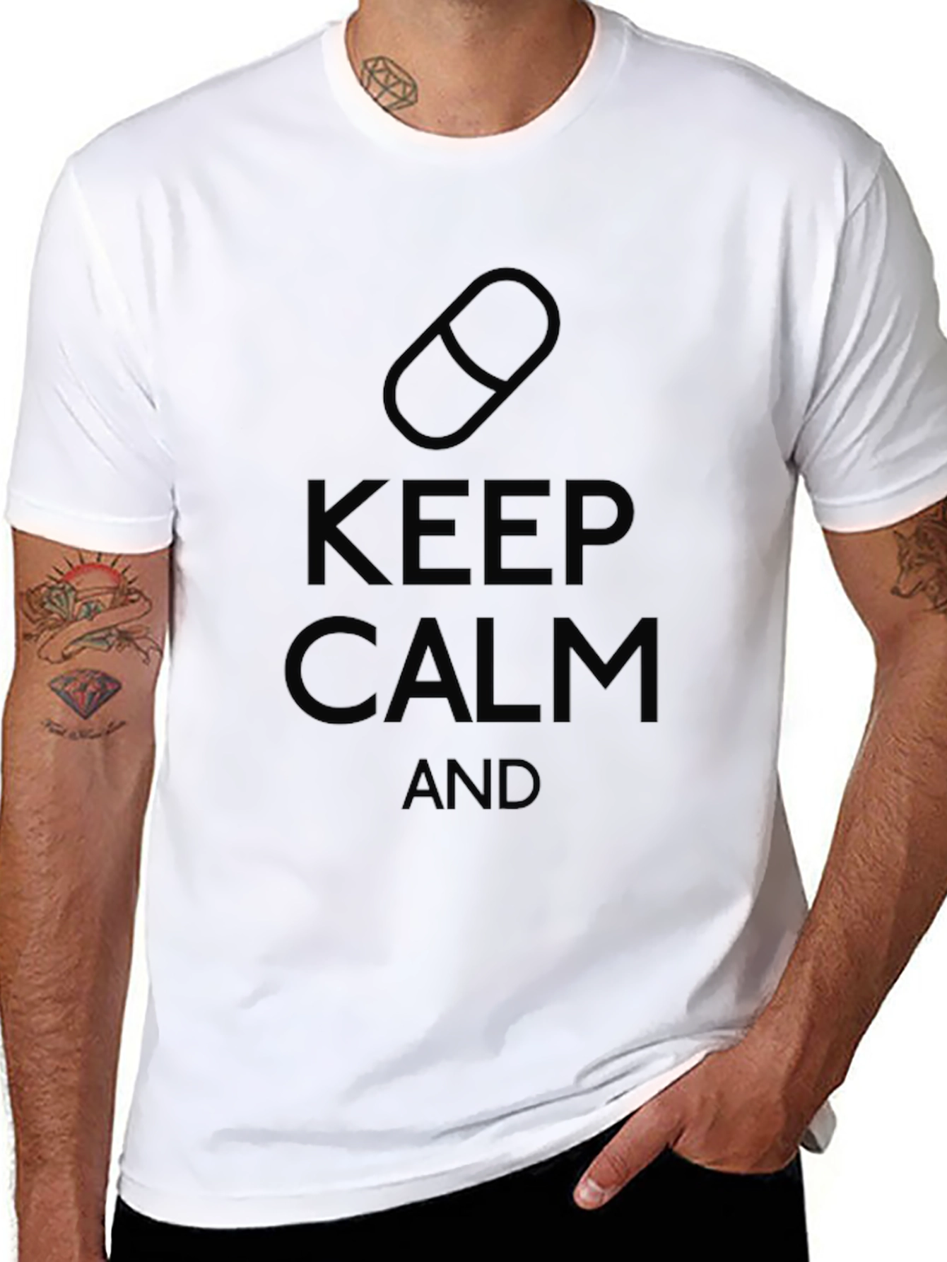 Keep Calm Pill T-Shirt - Relax and Unwind