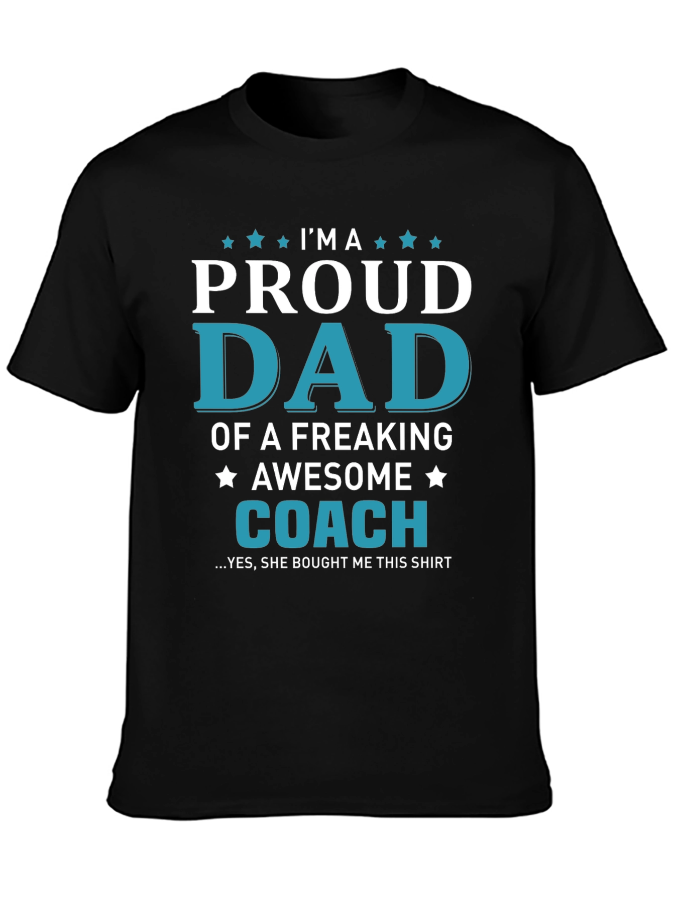 Proud Dad of a Coach Graphic T-Shirt