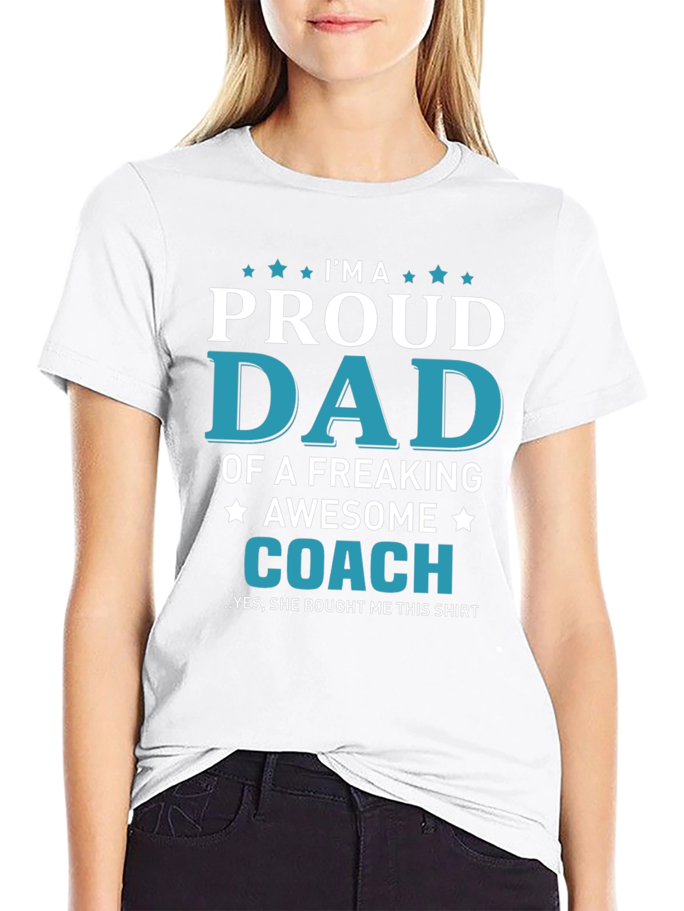 Proud Dad of a Coach Graphic T-Shirt