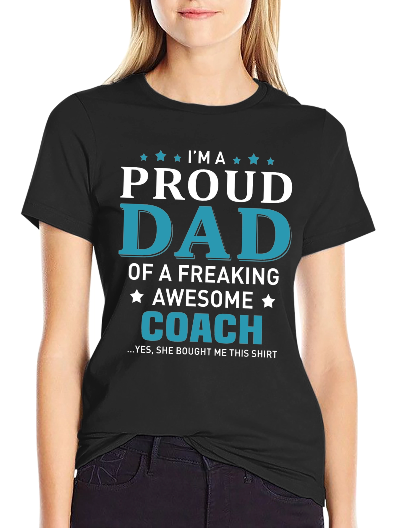 Proud Dad of a Coach Graphic T-Shirt